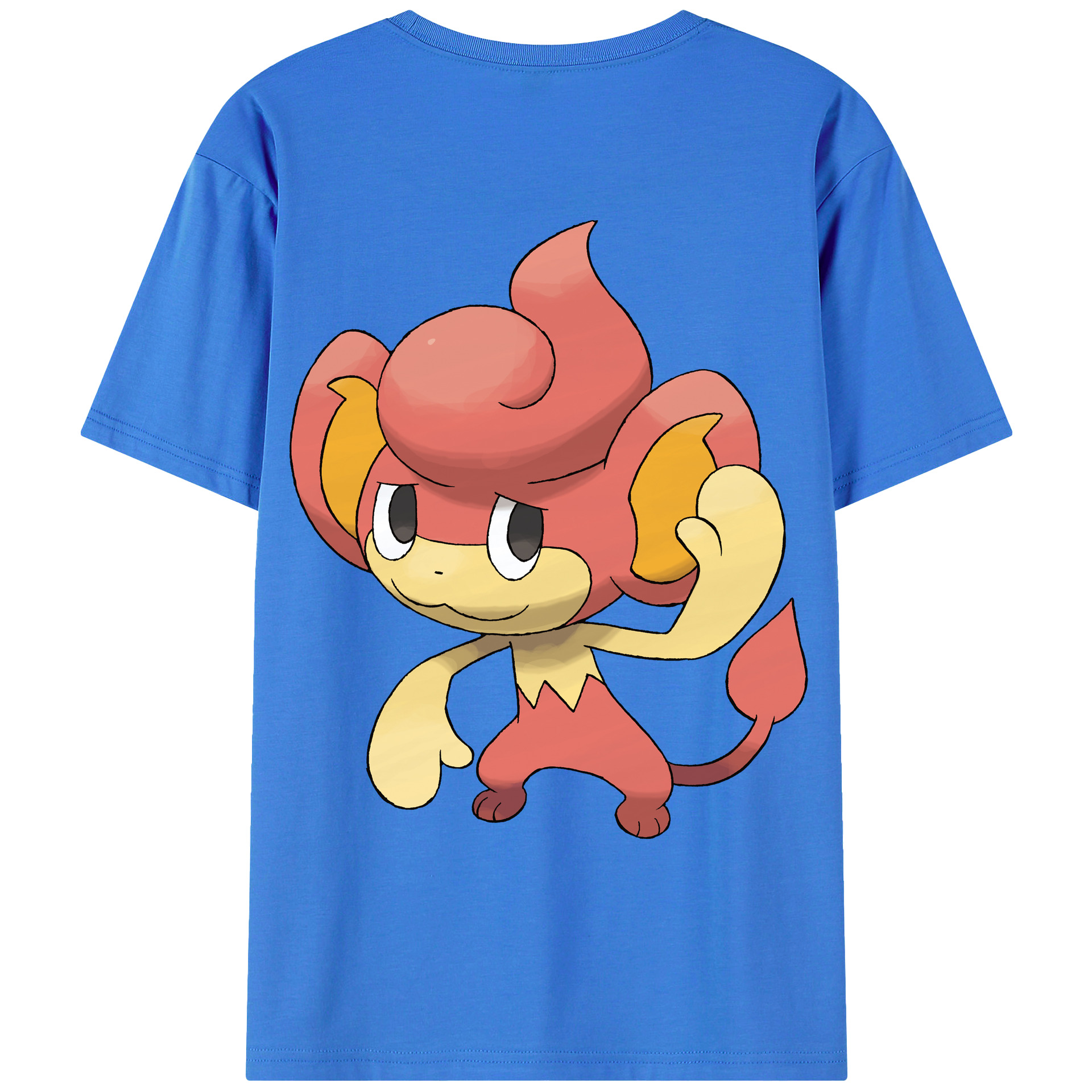 （画像用） ポケットモンスター Pokémon 綿100％ メンズ半袖Tシャツ（バックプリント） 通気性