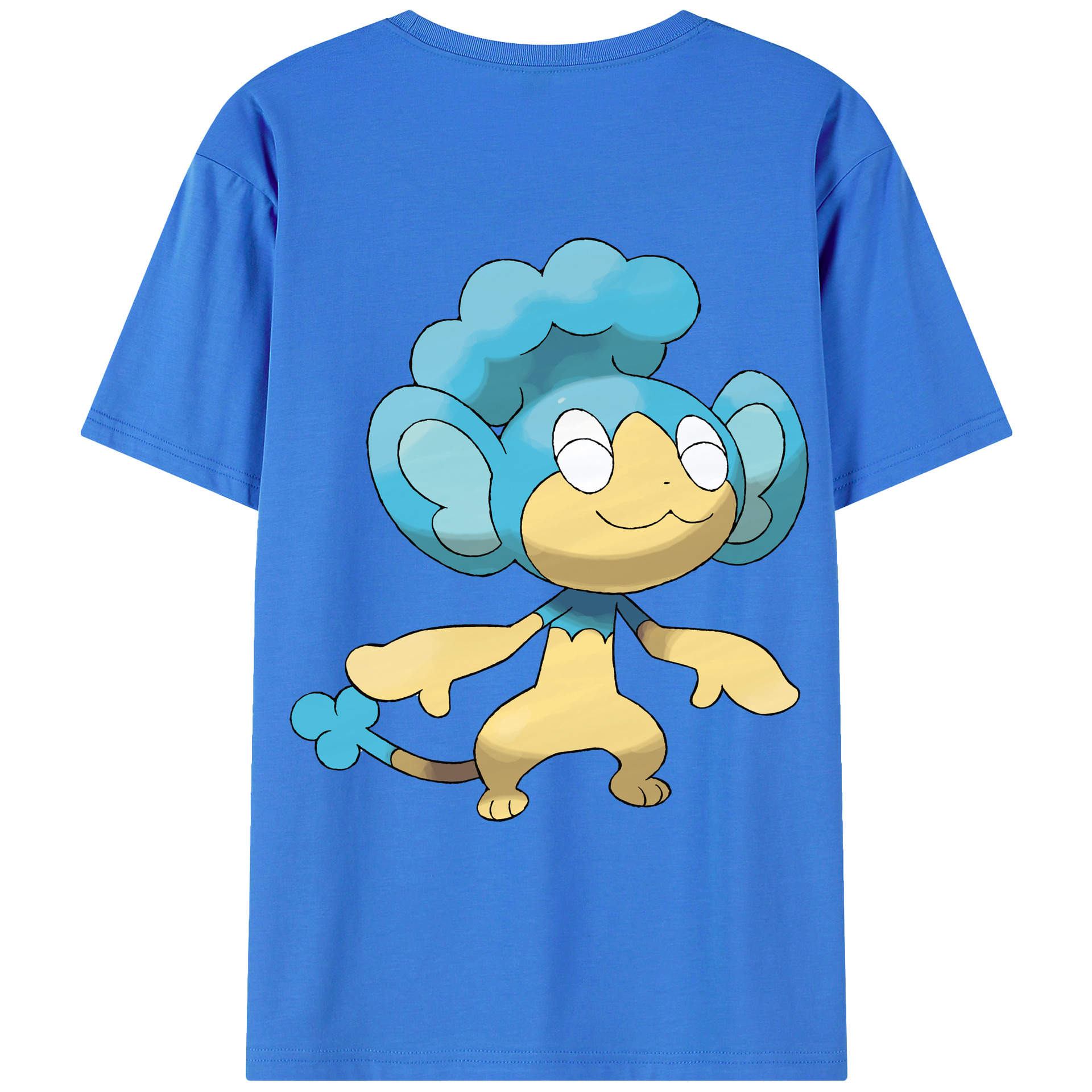 （画像用） ポケットモンスター Pokémon 綿100％ メンズ半袖Tシャツ（バックプリント） 通気性