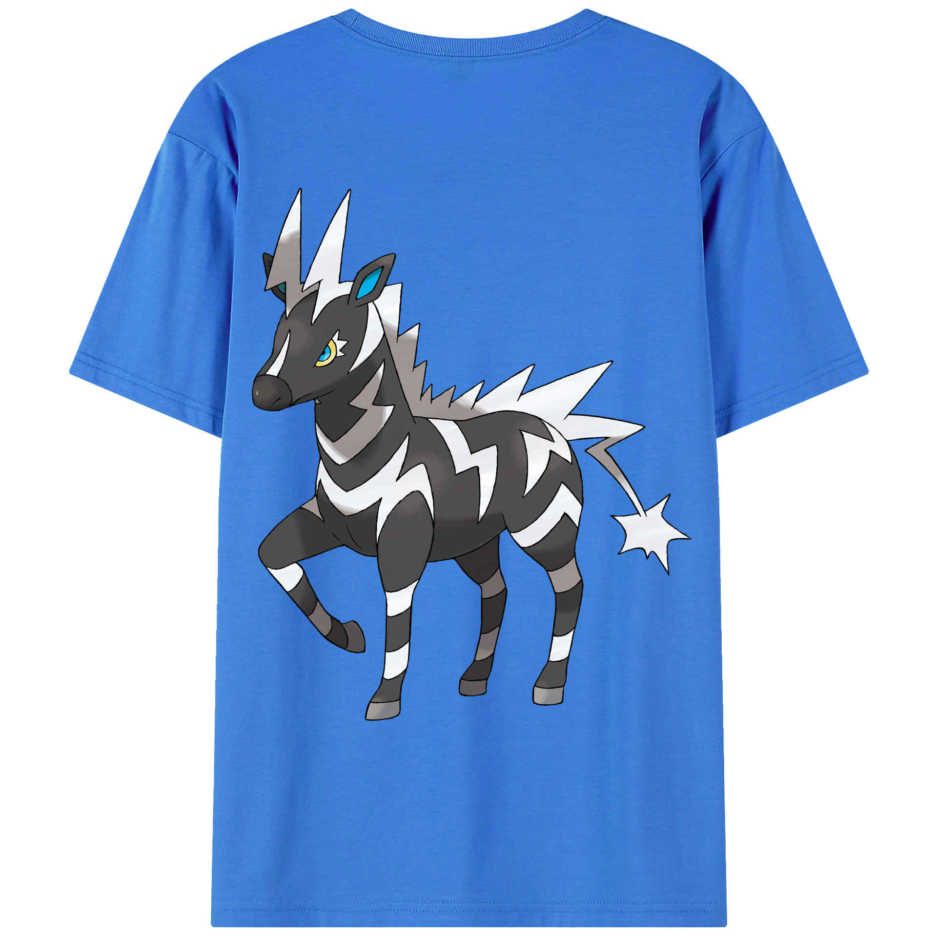 （画像用） ポケットモンスター Pokémon 綿100％ メンズ半袖Tシャツ（バックプリント） 通気性
