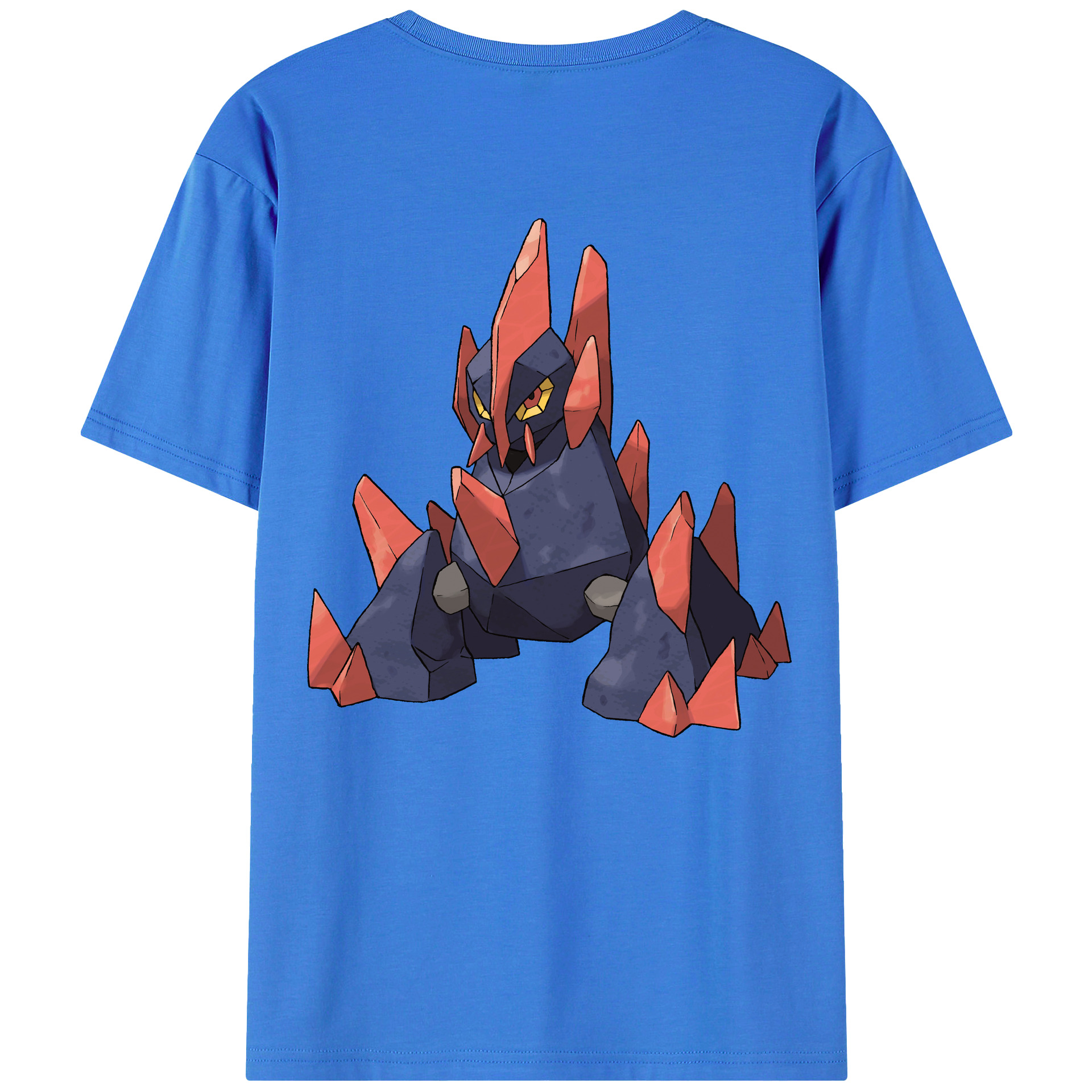 （画像用） ポケットモンスター Pokémon 綿100％ メンズ半袖Tシャツ（バックプリント） 通気性