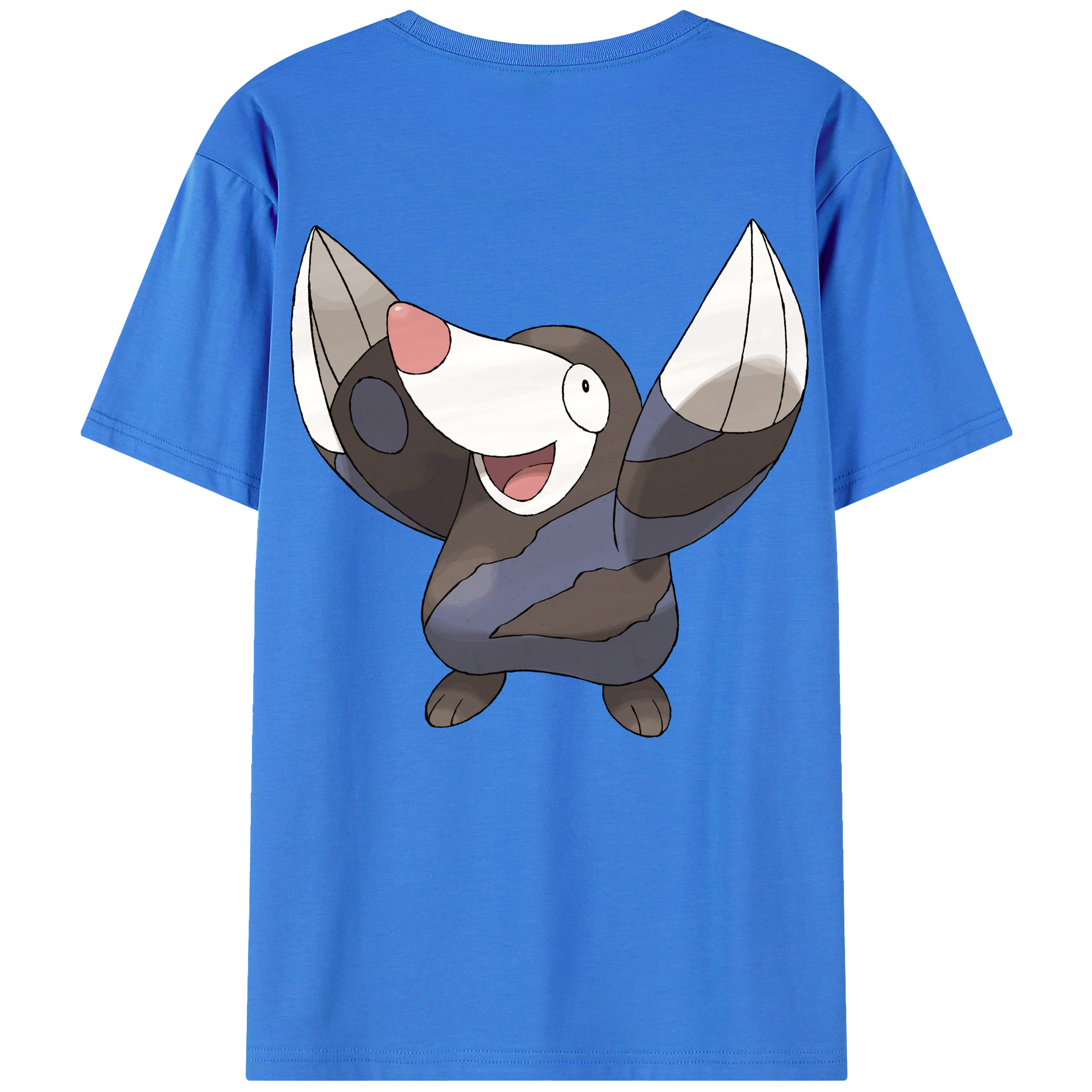 （画像用） ポケットモンスター Pokémon 綿100％ メンズ半袖Tシャツ（バックプリント） 通気性