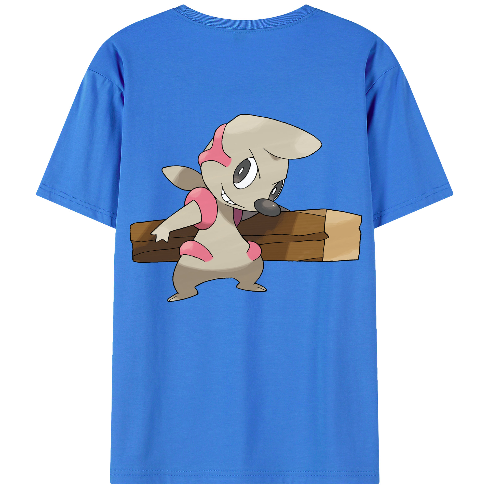 （画像用） ポケットモンスター Pokémon 綿100％ メンズ半袖Tシャツ（バックプリント） 通気性