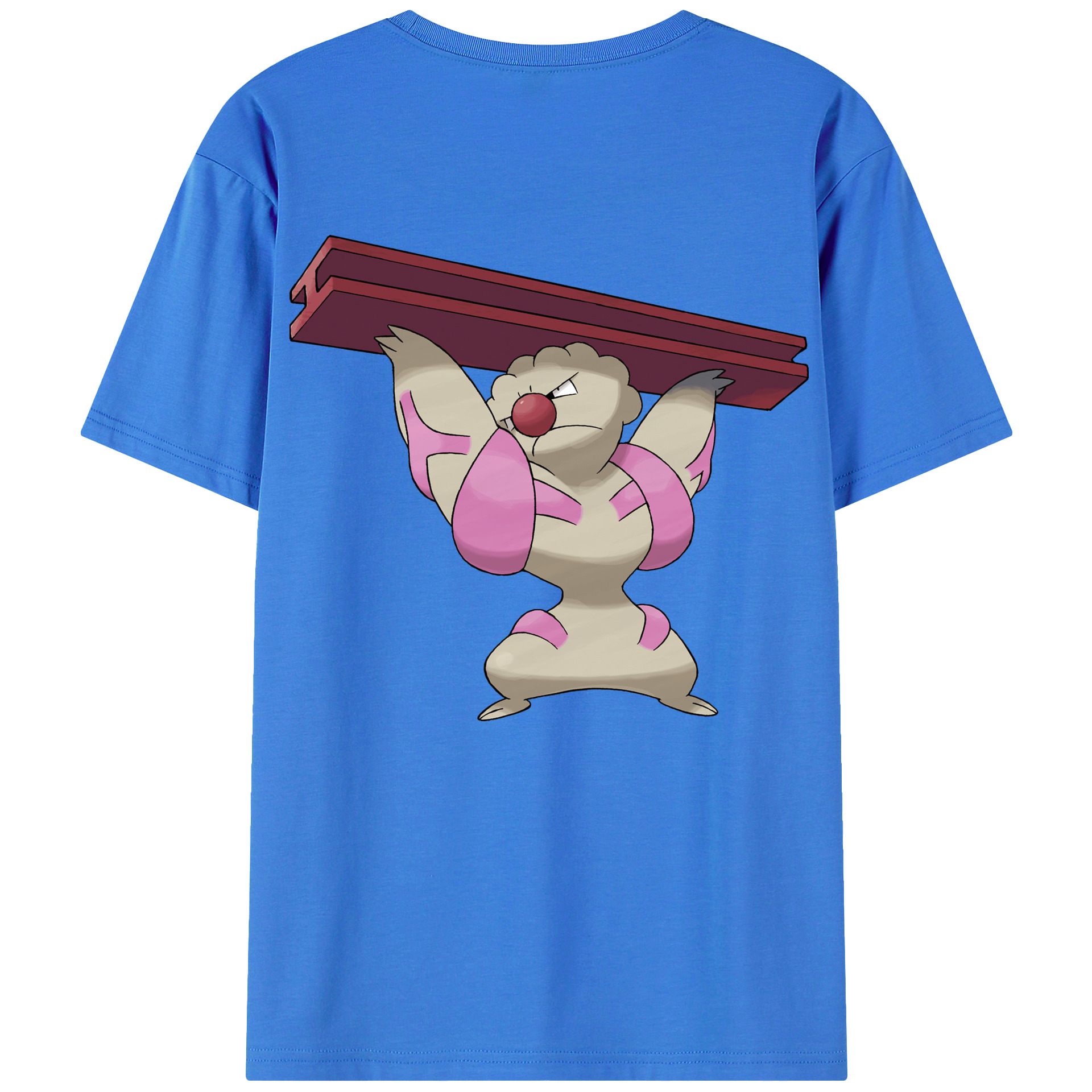 （画像用） ポケットモンスター Pokémon 綿100％ メンズ半袖Tシャツ（バックプリント） 通気性