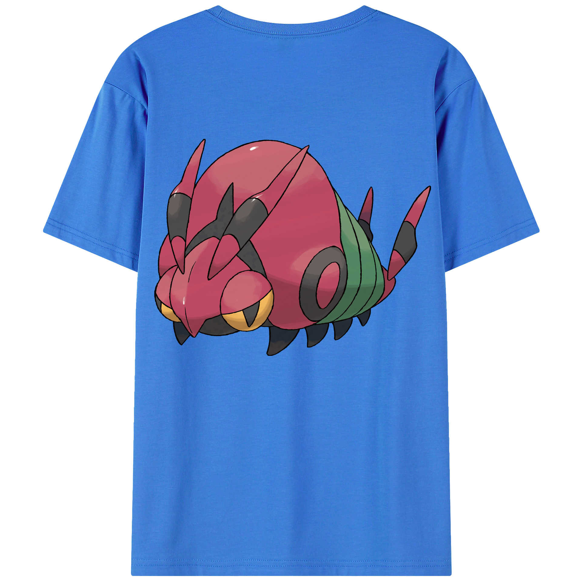 （画像用） ポケットモンスター Pokémon 綿100％ メンズ半袖Tシャツ（バックプリント） 通気性
