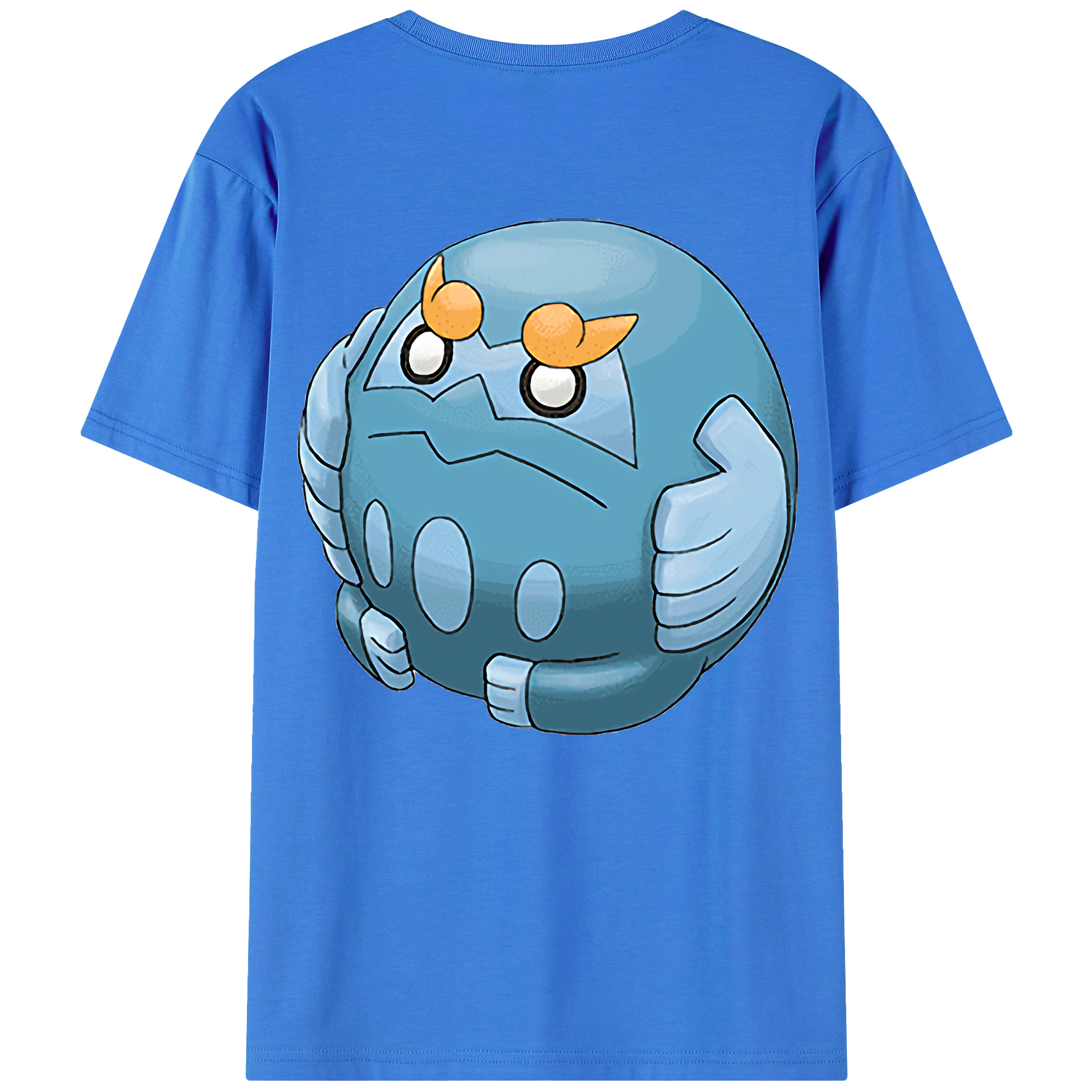（画像用） ポケットモンスター Pokémon 綿100％ メンズ半袖Tシャツ（バックプリント） 通気性
