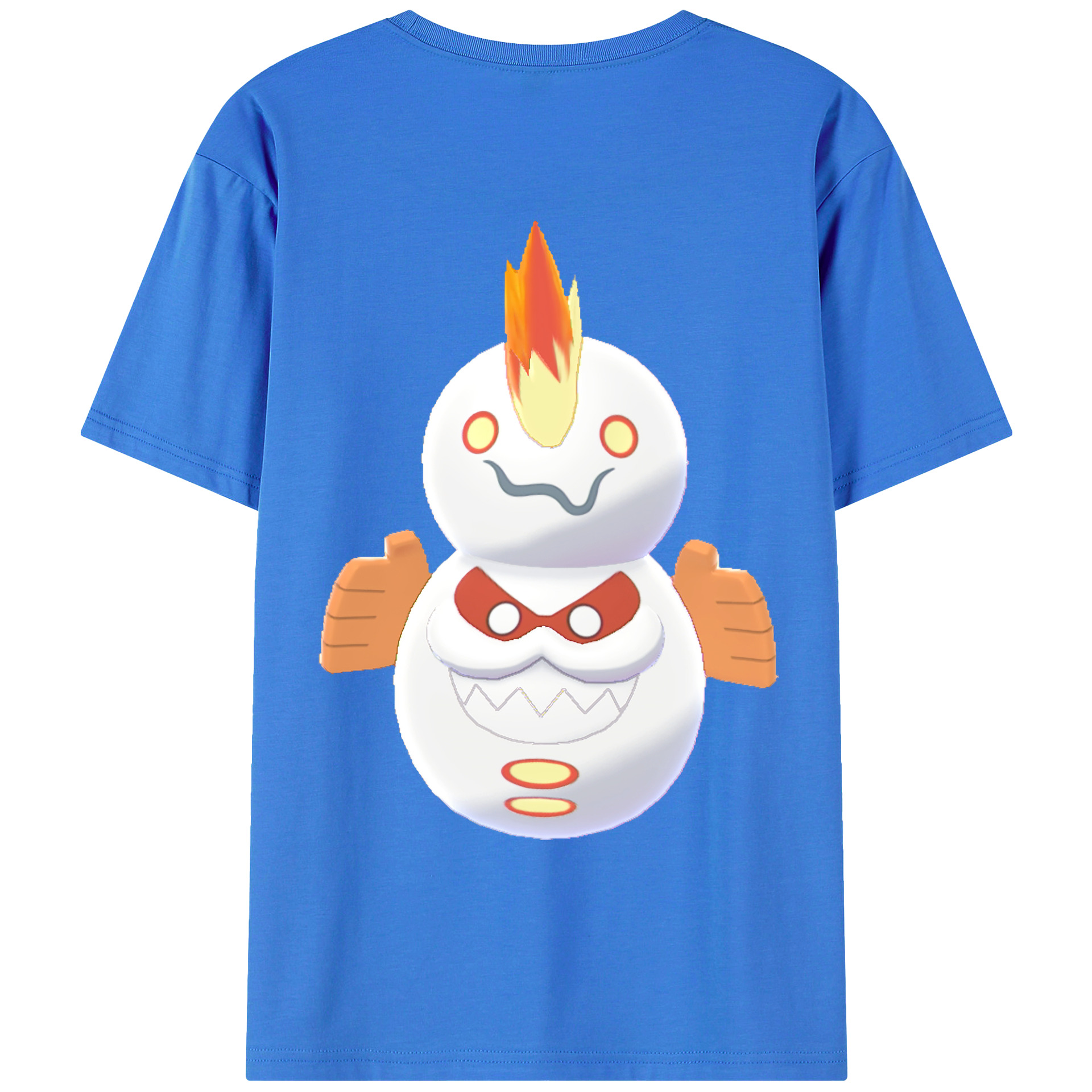 （画像用） ポケットモンスター Pokémon 綿100％ メンズ半袖Tシャツ（バックプリント） 通気性