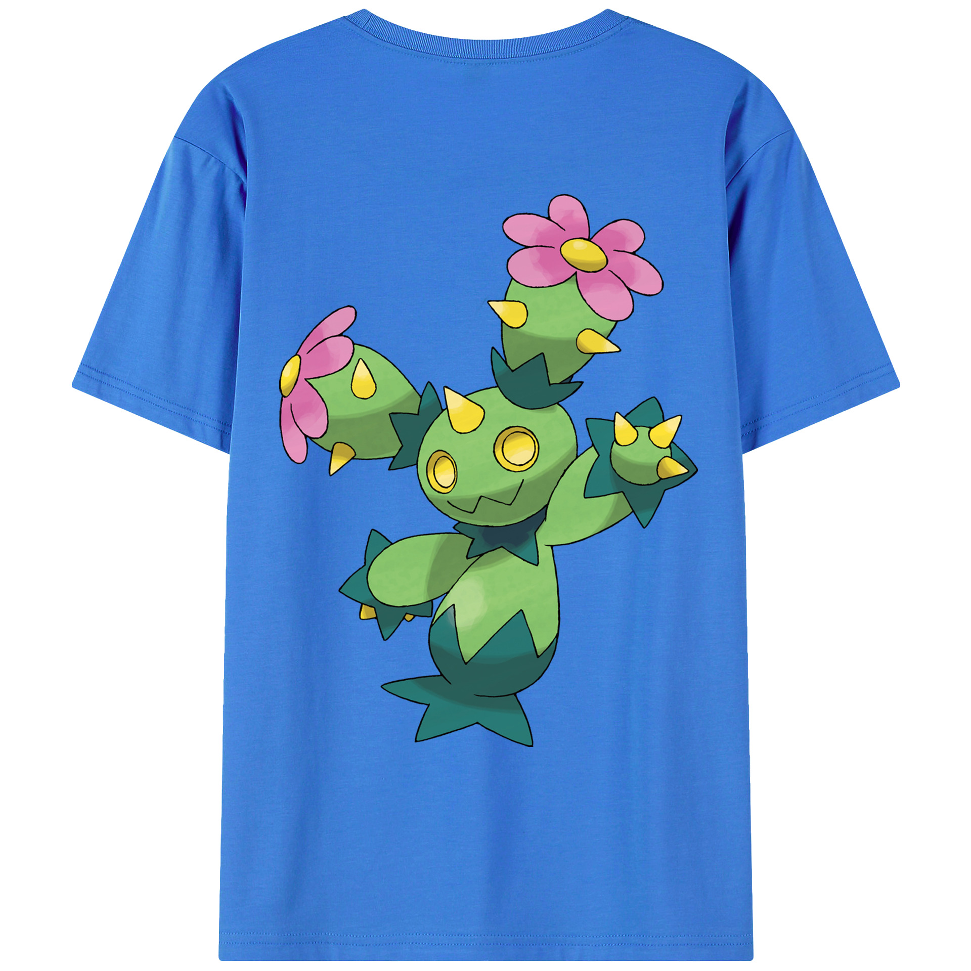 （画像用） ポケットモンスター Pokémon 綿100％ メンズ半袖Tシャツ（バックプリント） 通気性