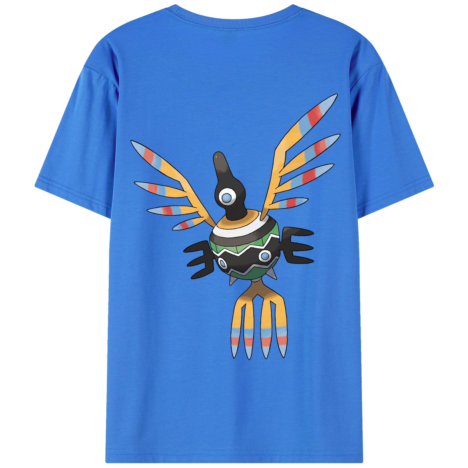 （画像用） ポケットモンスター Pokémon 綿100％ メンズ半袖Tシャツ（バックプリント） 通気性
