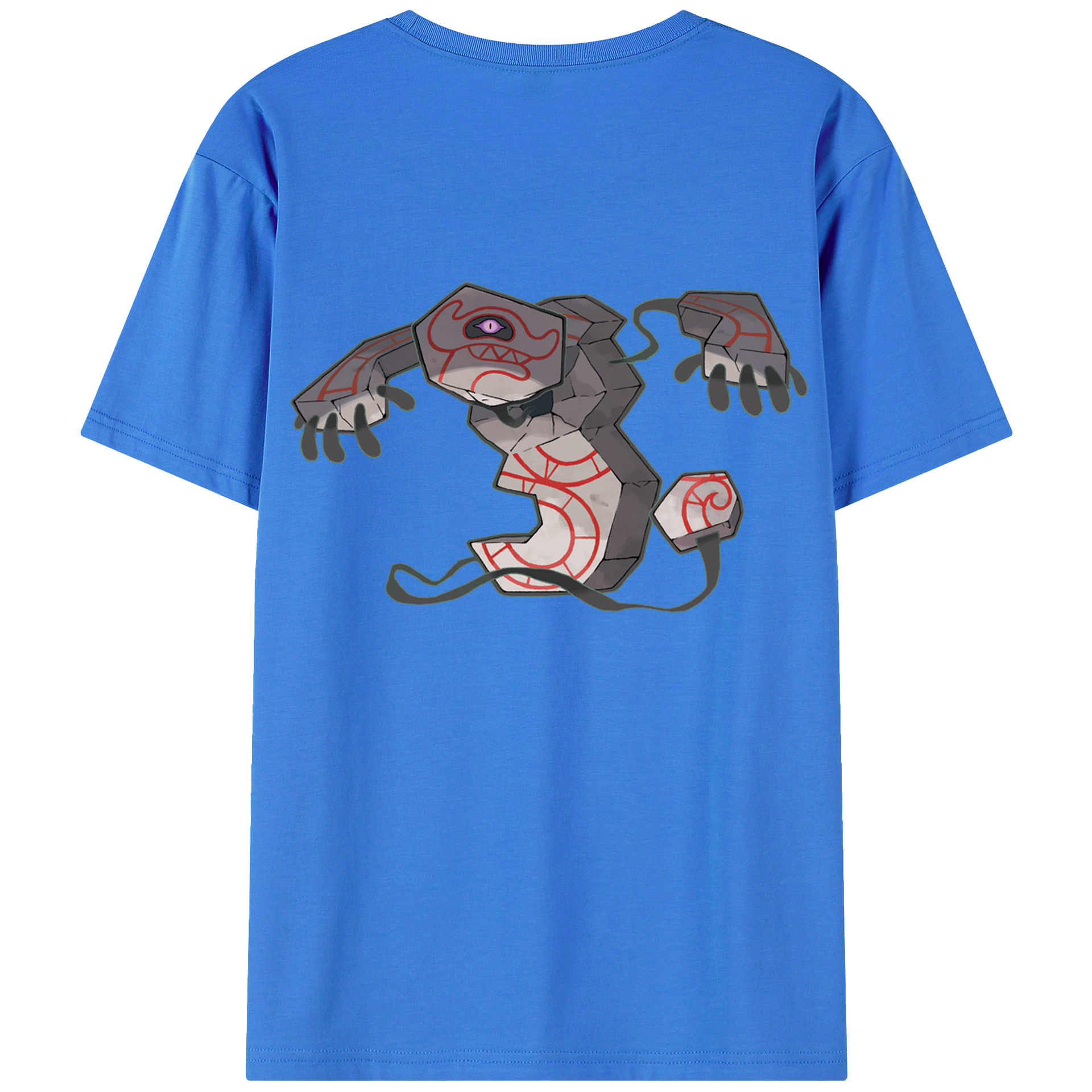 （画像用） ポケットモンスター Pokémon 綿100％ メンズ半袖Tシャツ（バックプリント） 通気性