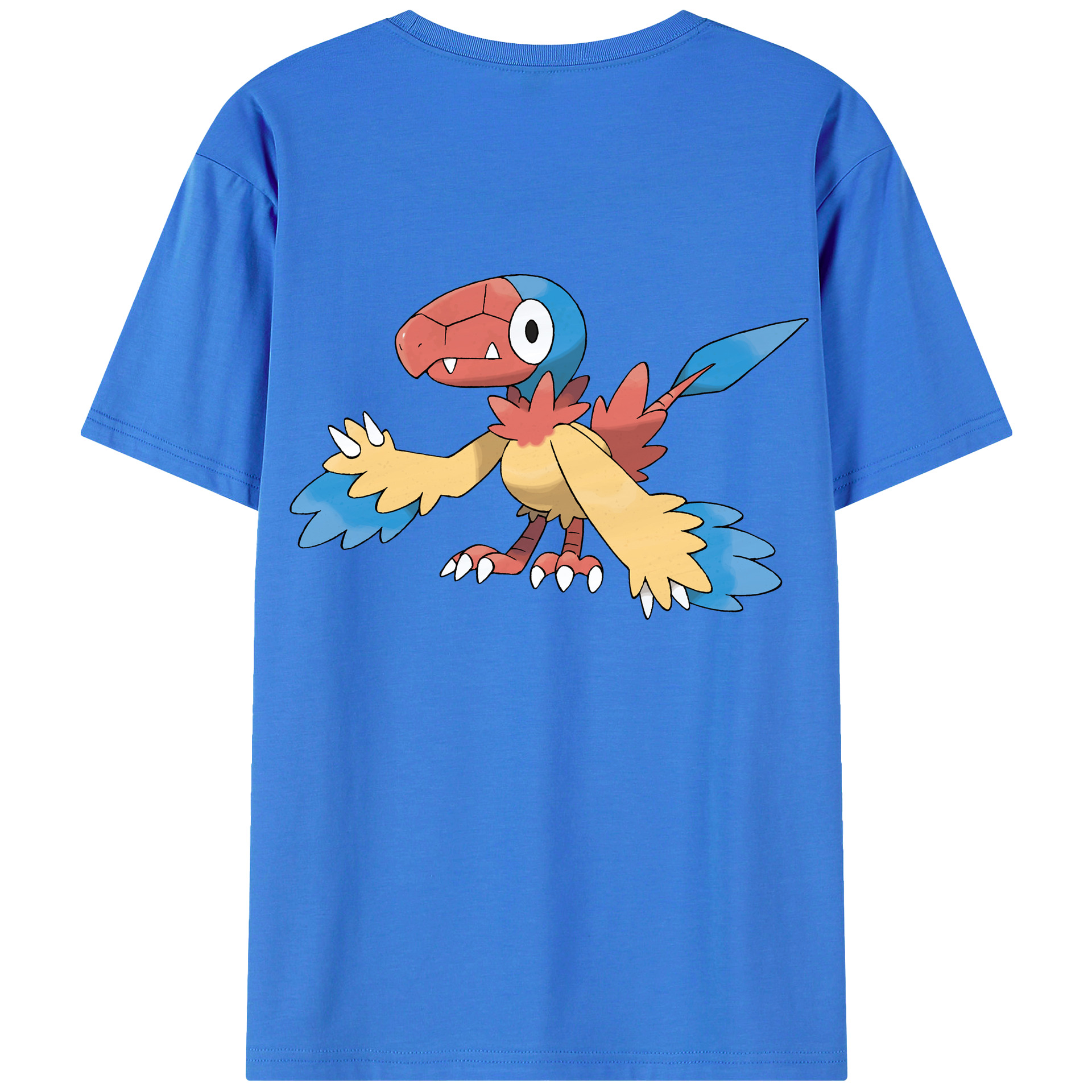 （画像用） ポケットモンスター Pokémon 綿100％ メンズ半袖Tシャツ（バックプリント） 通気性