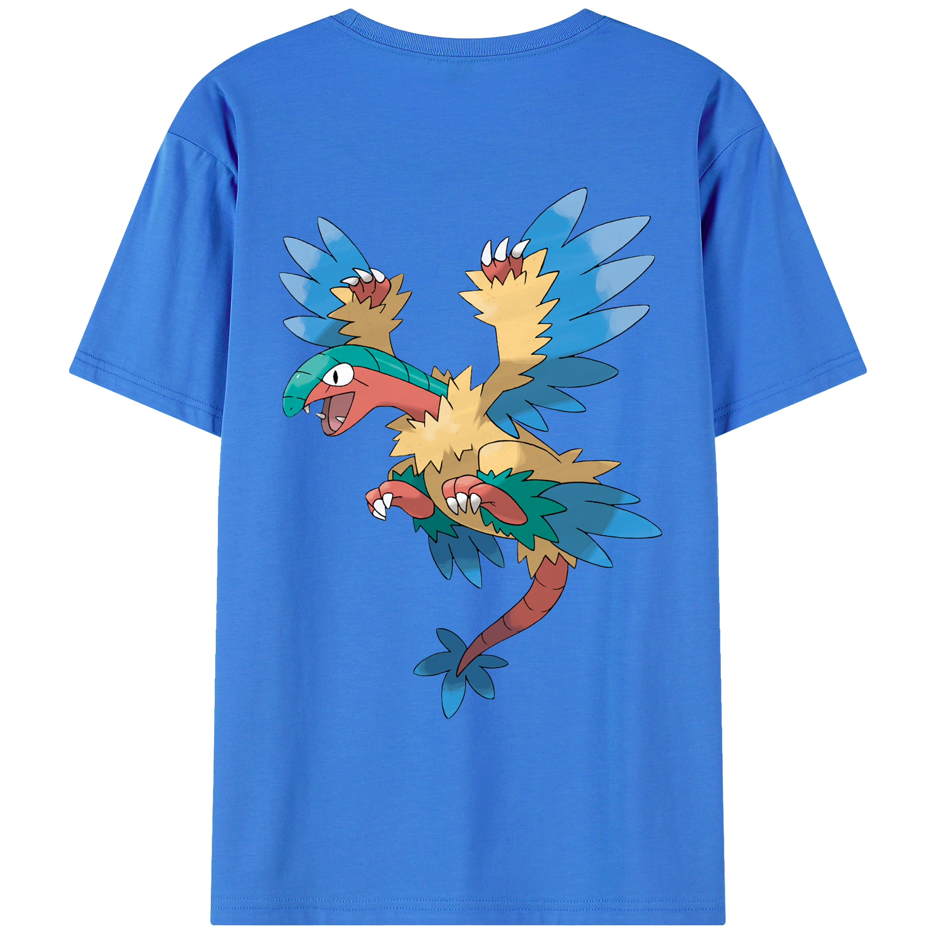 （画像用） ポケットモンスター Pokémon 綿100％ メンズ半袖Tシャツ（バックプリント） 通気性