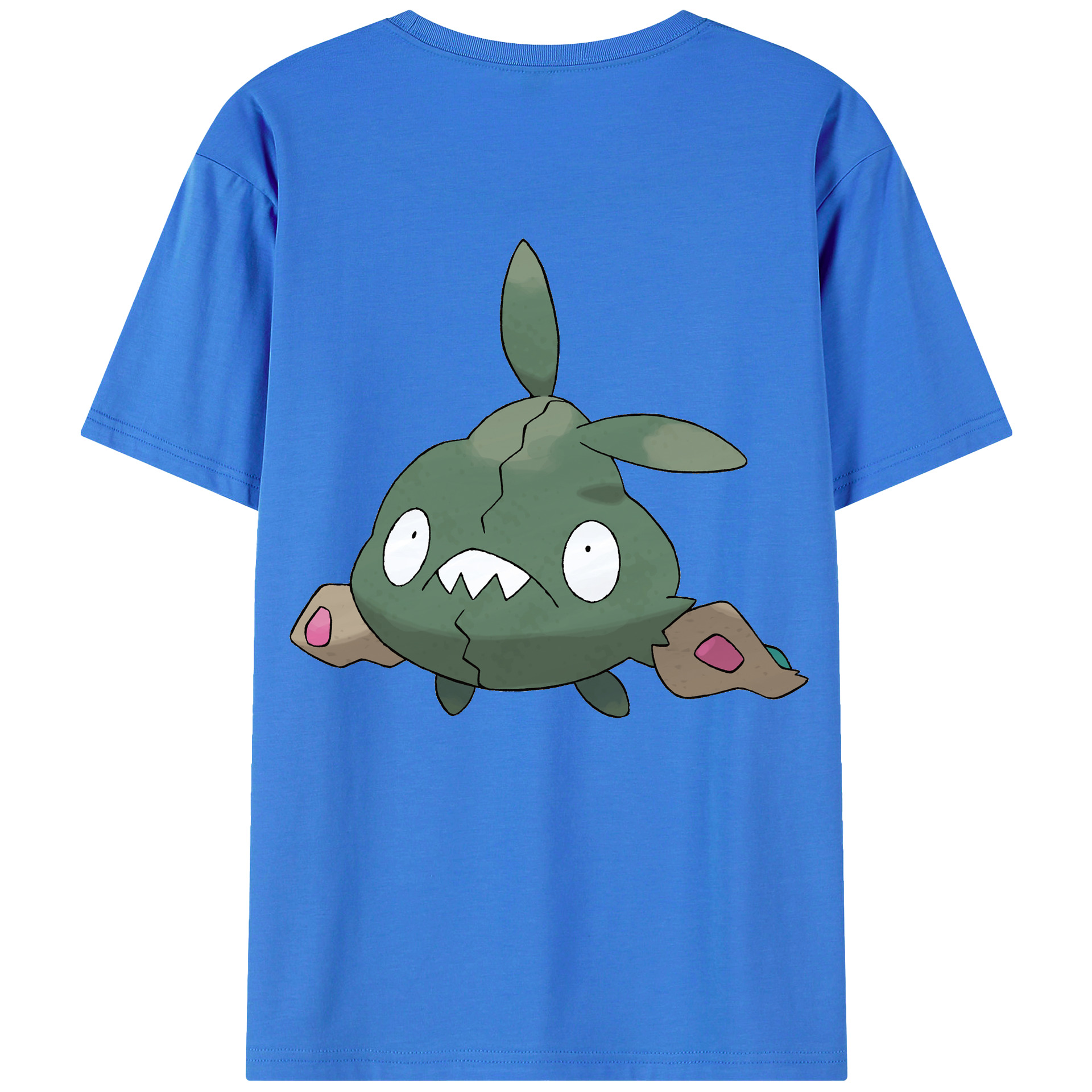 （画像用） ポケットモンスター Pokémon 綿100％ メンズ半袖Tシャツ（バックプリント） 通気性