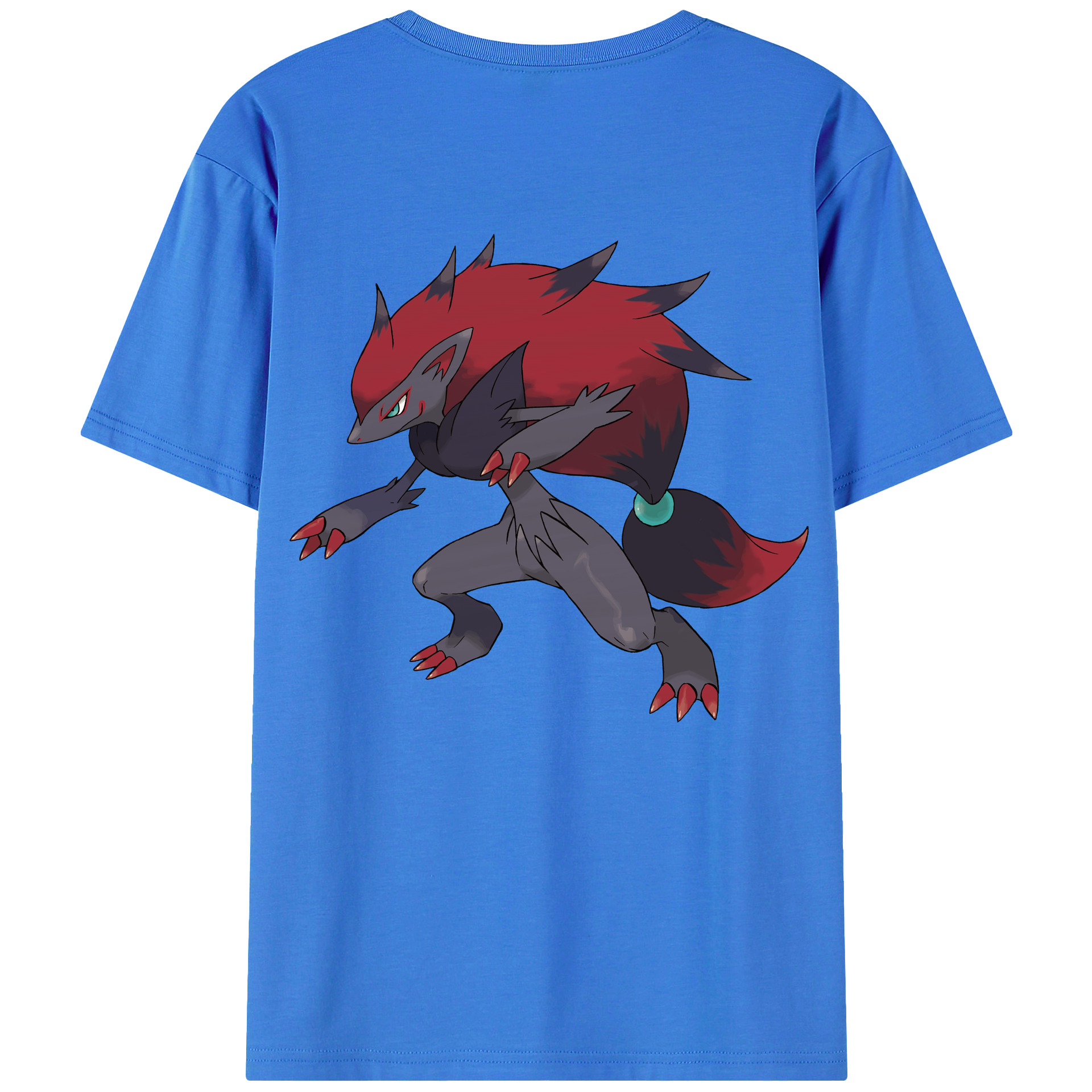 （画像用） ポケットモンスター Pokémon 綿100％ メンズ半袖Tシャツ（バックプリント） 通気性