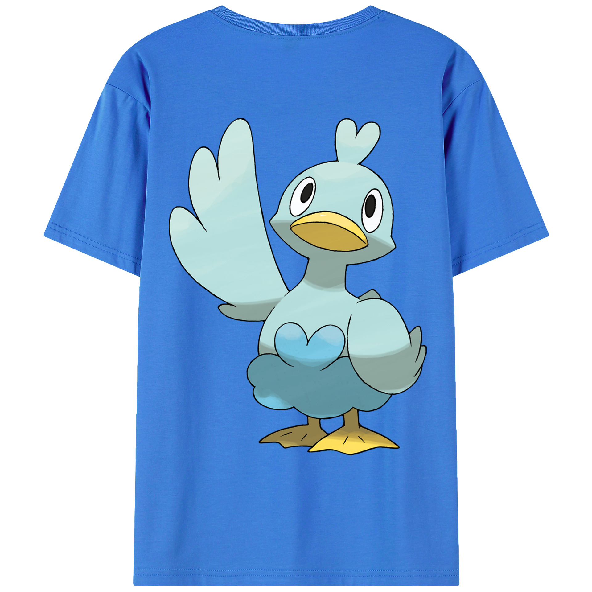 （画像用） ポケットモンスター Pokémon 綿100％ メンズ半袖Tシャツ（バックプリント） 通気性