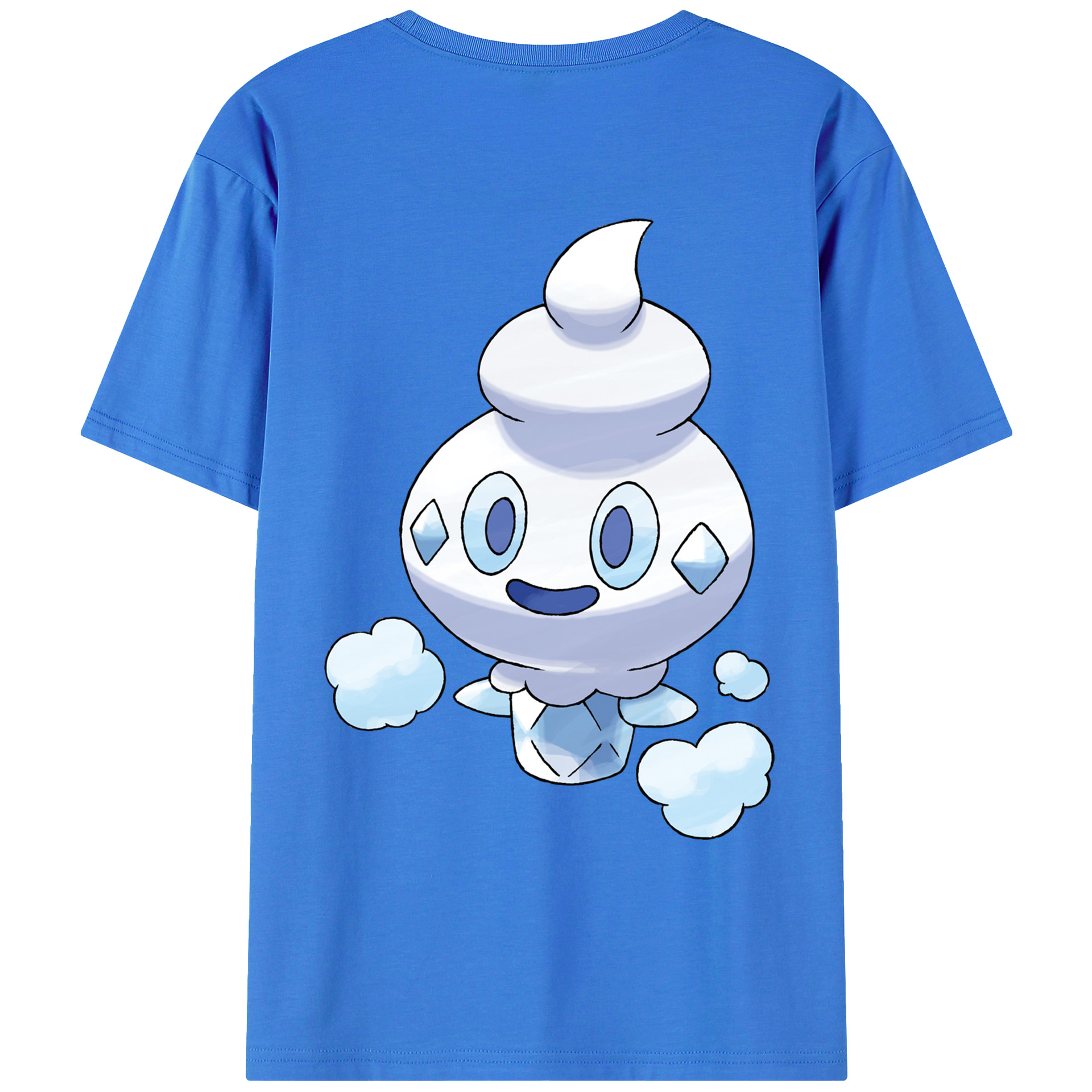 （画像用） ポケットモンスター Pokémon 綿100％ メンズ半袖Tシャツ（バックプリント） 通気性