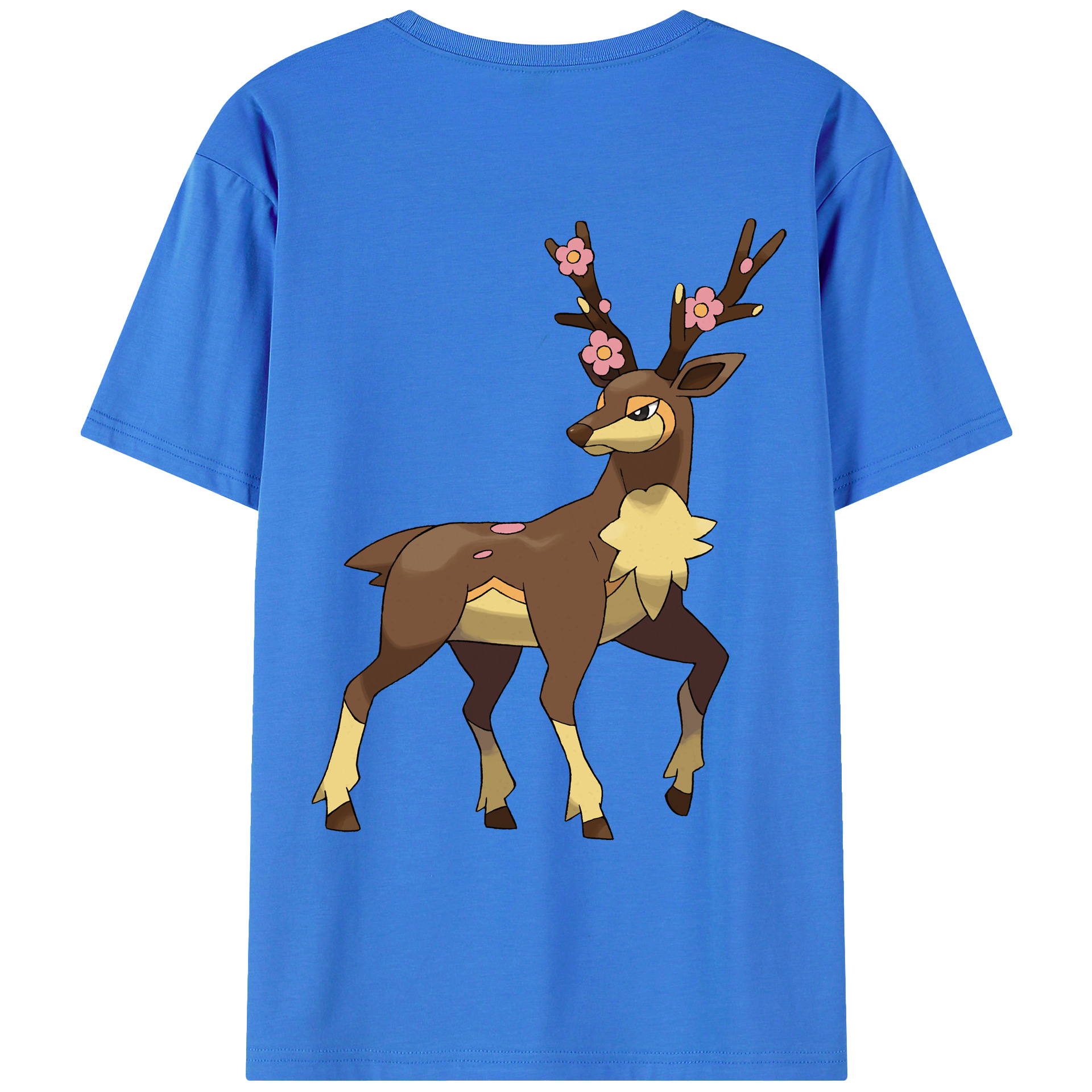 （画像用） ポケットモンスター Pokémon 綿100％ メンズ半袖Tシャツ（バックプリント） 通気性