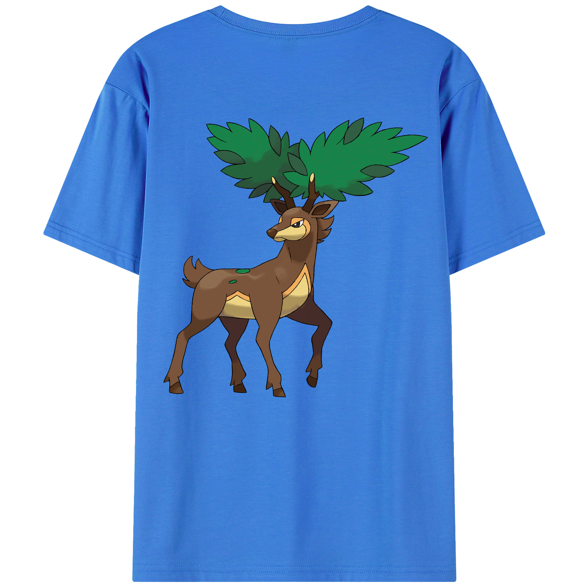 （画像用） ポケットモンスター Pokémon 綿100％ メンズ半袖Tシャツ（バックプリント） 通気性