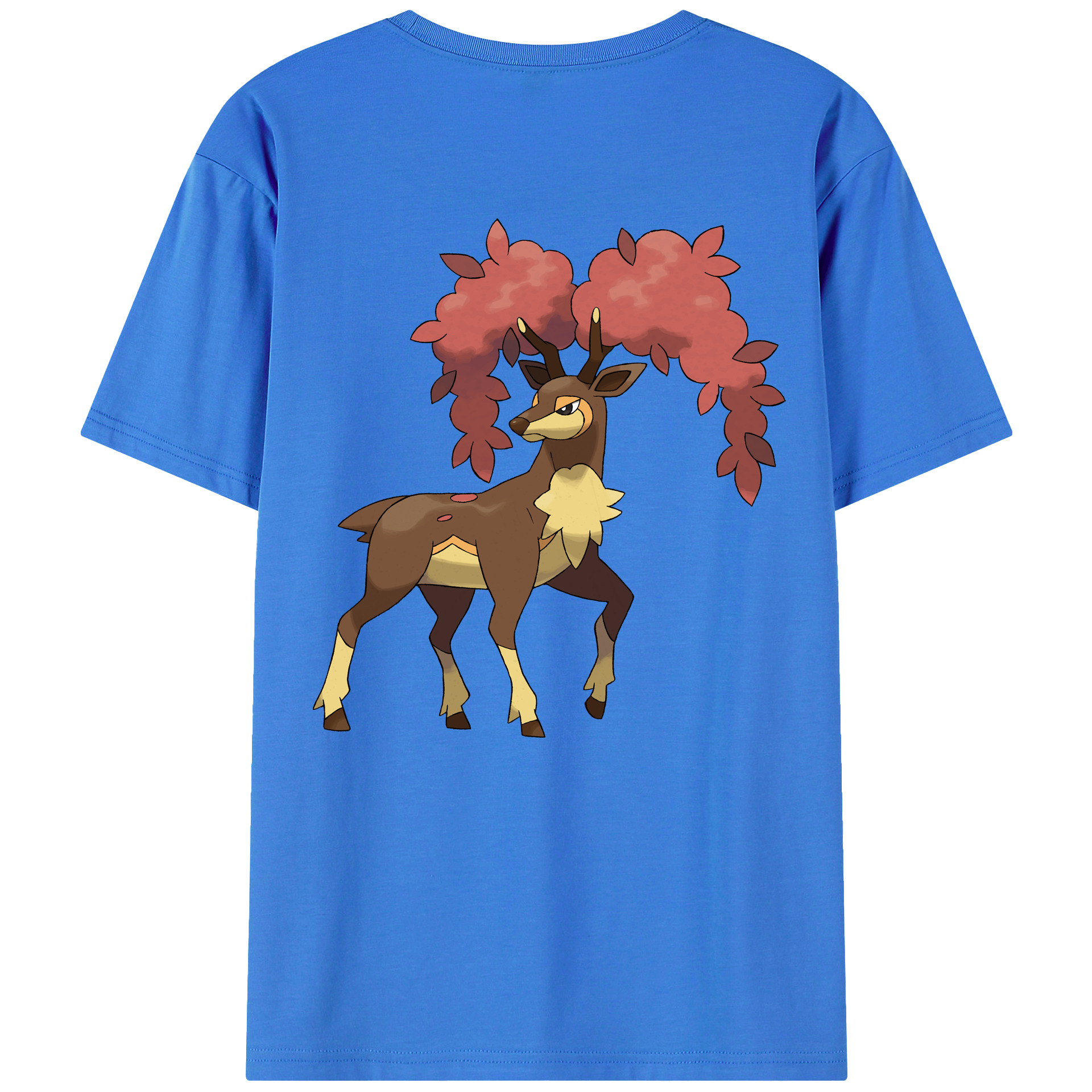（画像用） ポケットモンスター Pokémon 綿100％ メンズ半袖Tシャツ（バックプリント） 通気性
