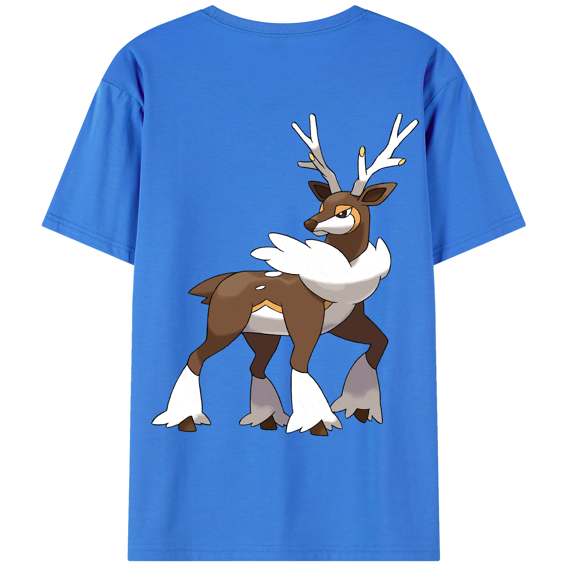 （画像用） ポケットモンスター Pokémon 綿100％ メンズ半袖Tシャツ（バックプリント） 通気性