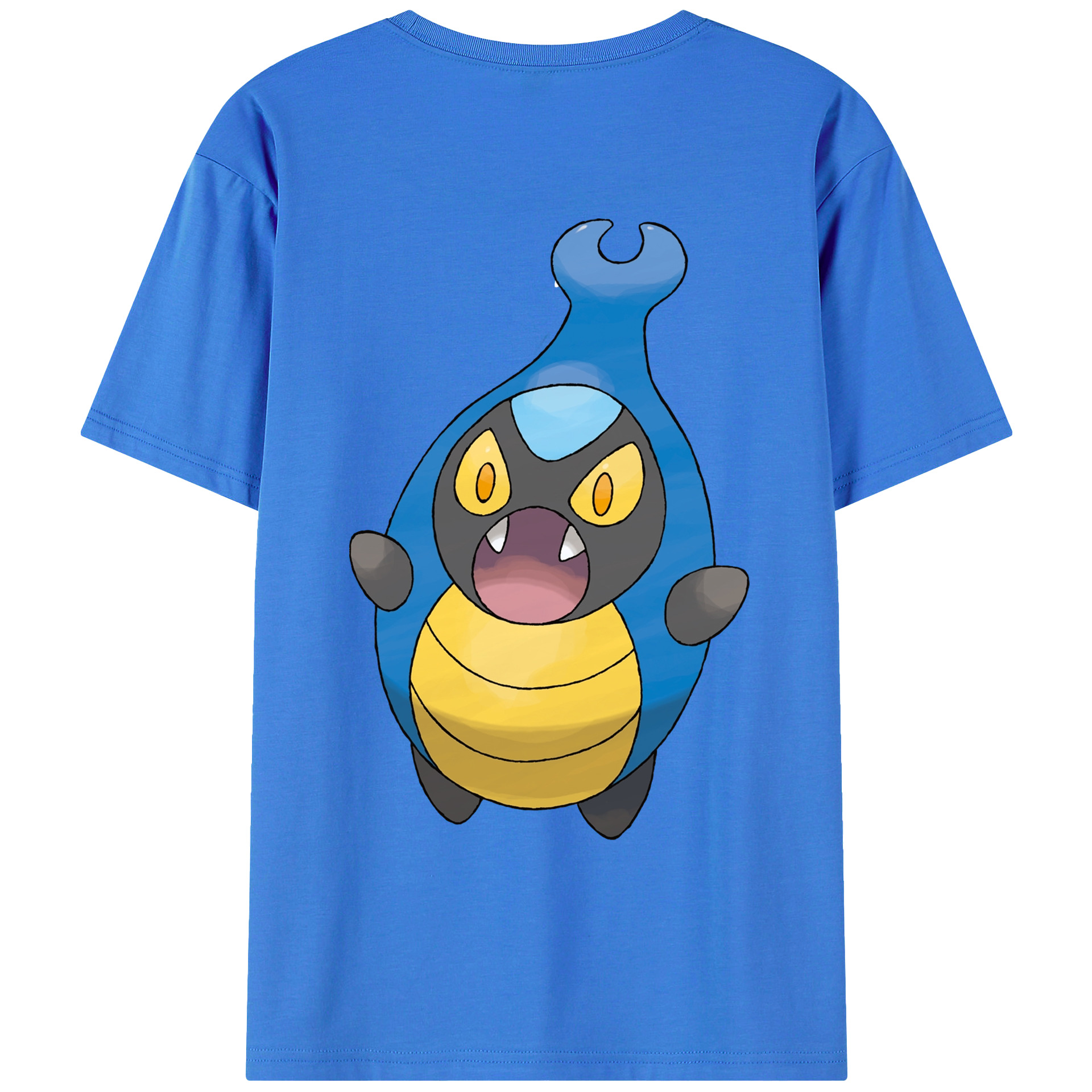 （画像用） ポケットモンスター Pokémon 綿100％ メンズ半袖Tシャツ（バックプリント） 通気性