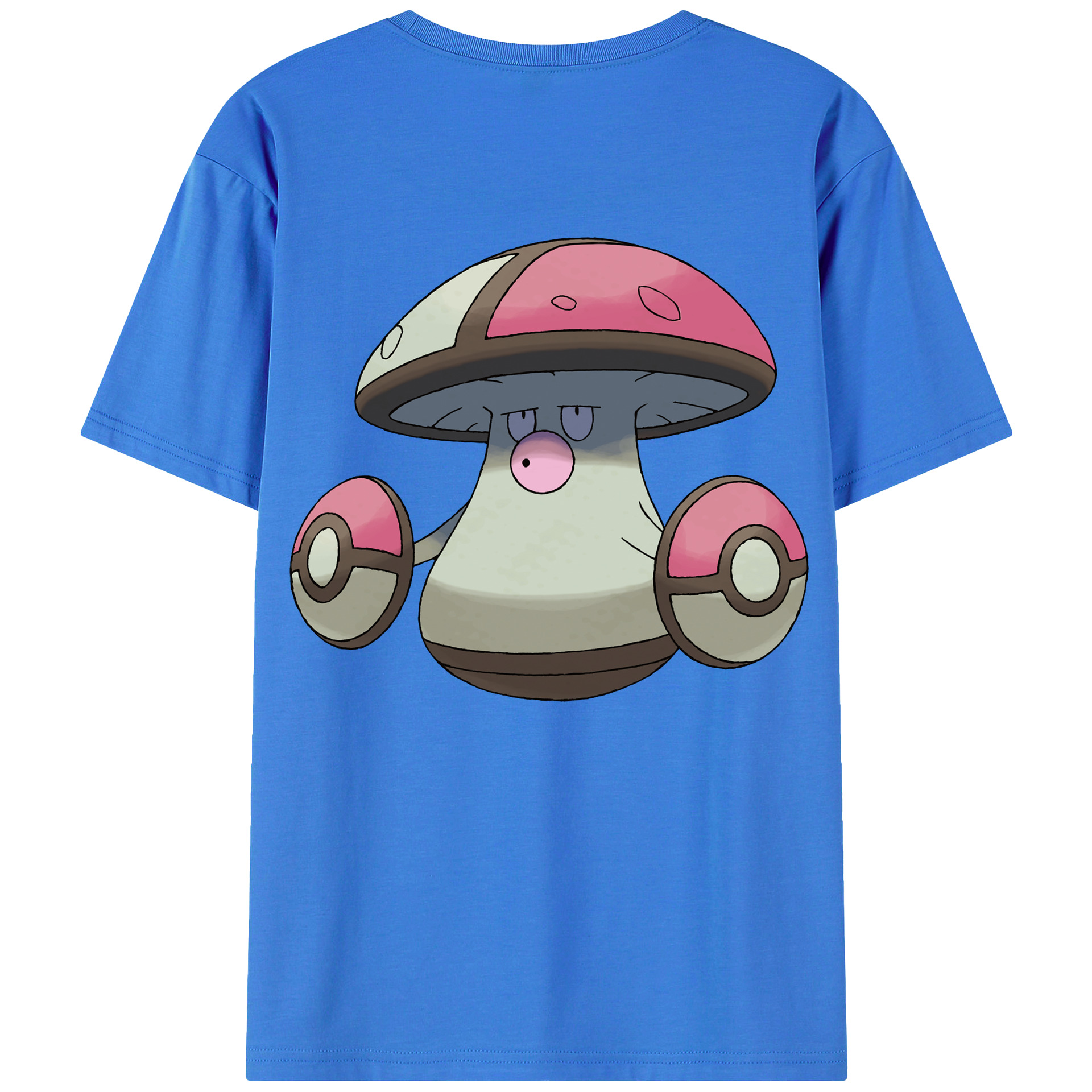 （画像用） ポケットモンスター Pokémon 綿100％ メンズ半袖Tシャツ（バックプリント） 通気性