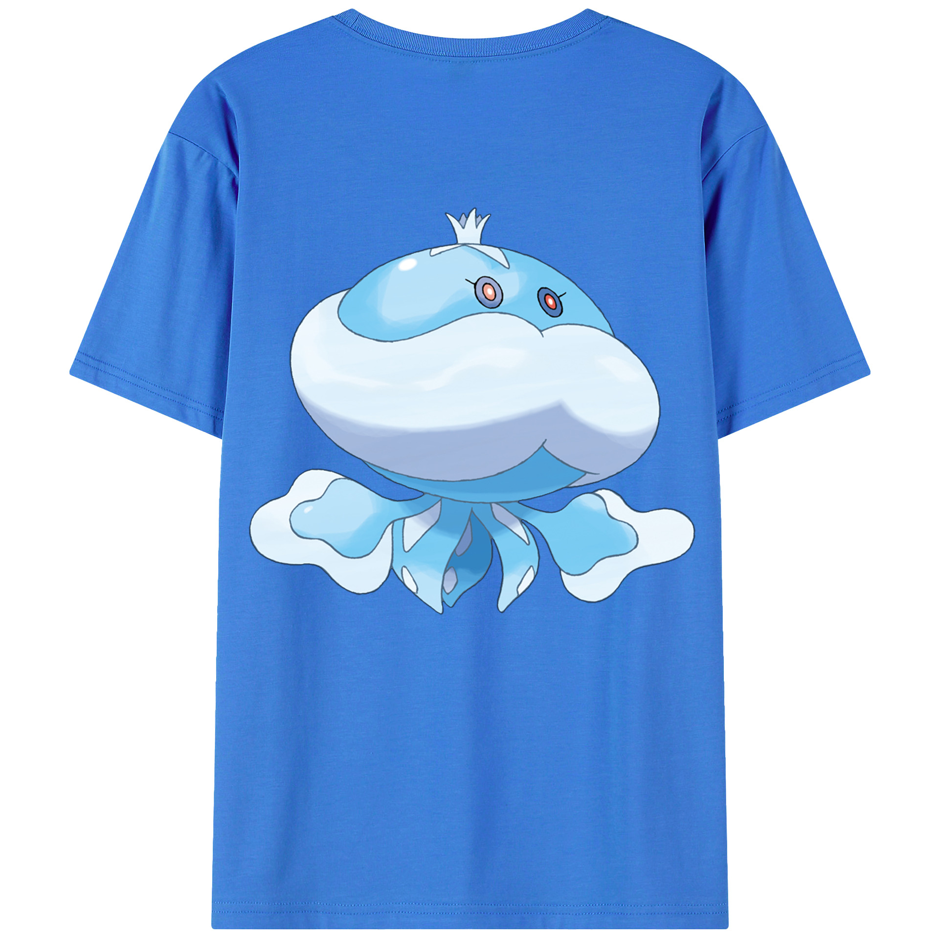（画像用） ポケットモンスター Pokémon 綿100％ メンズ半袖Tシャツ（バックプリント） 通気性