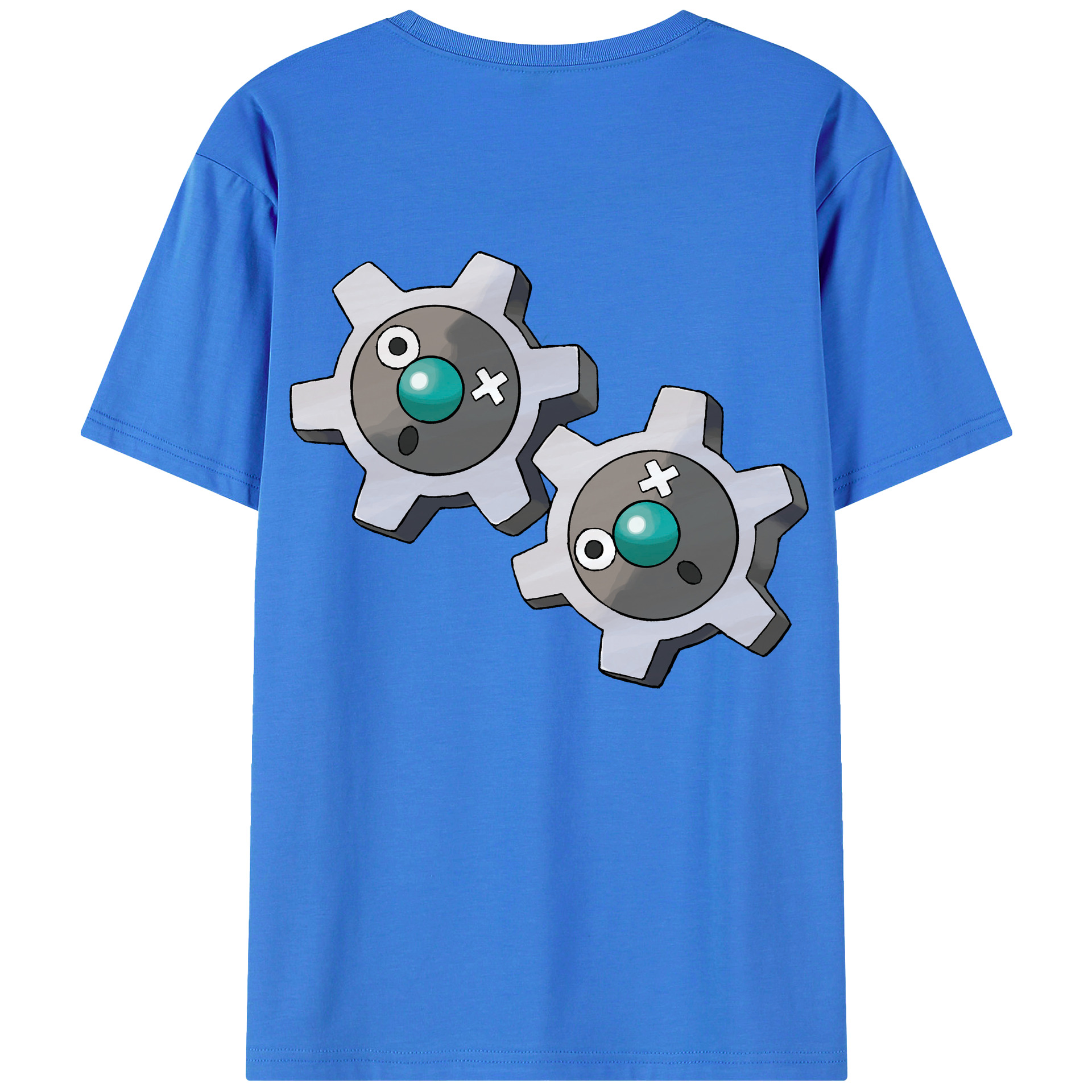 （画像用） ポケットモンスター Pokémon 綿100％ メンズ半袖Tシャツ（バックプリント） 通気性