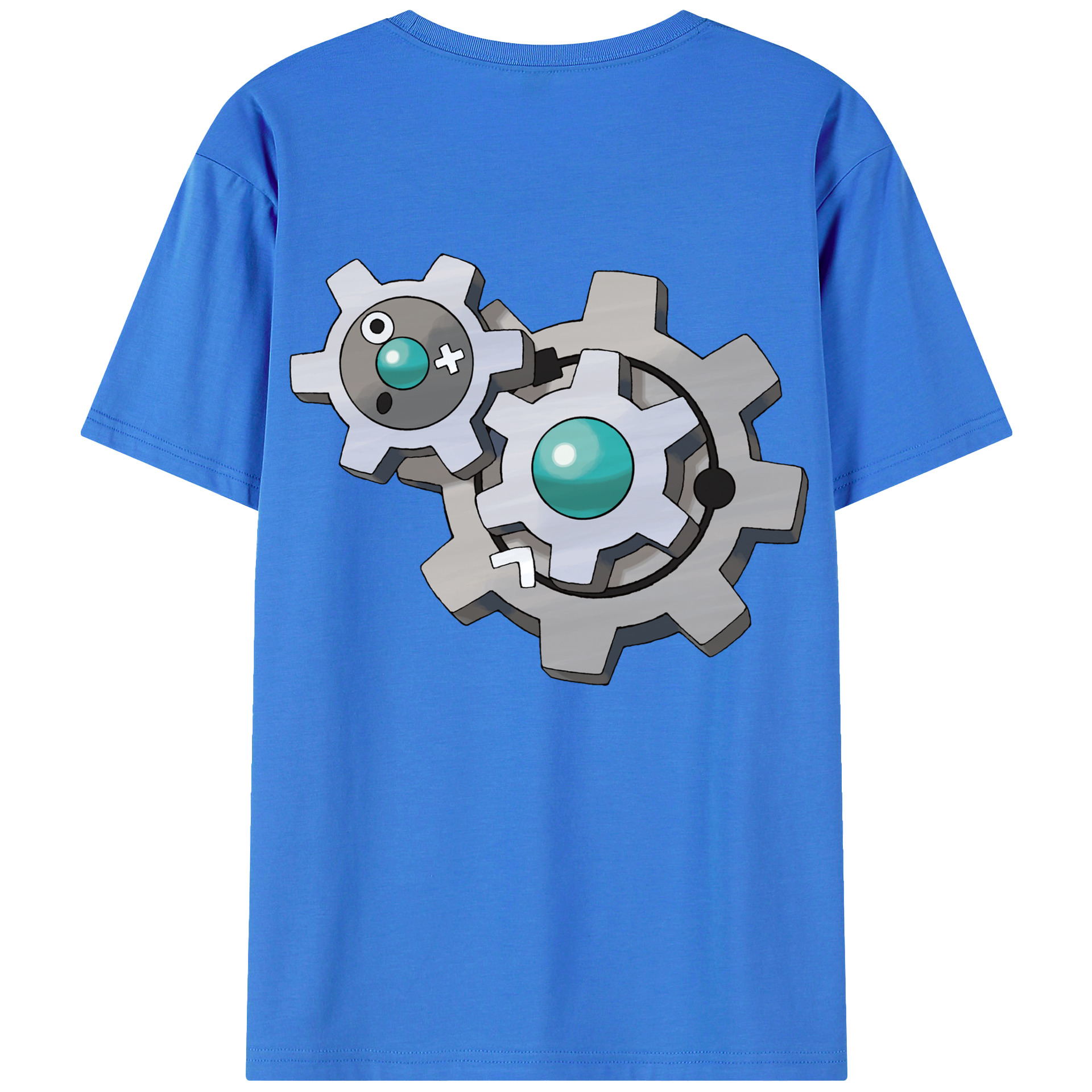（画像用） ポケットモンスター Pokémon 綿100％ メンズ半袖Tシャツ（バックプリント） 通気性