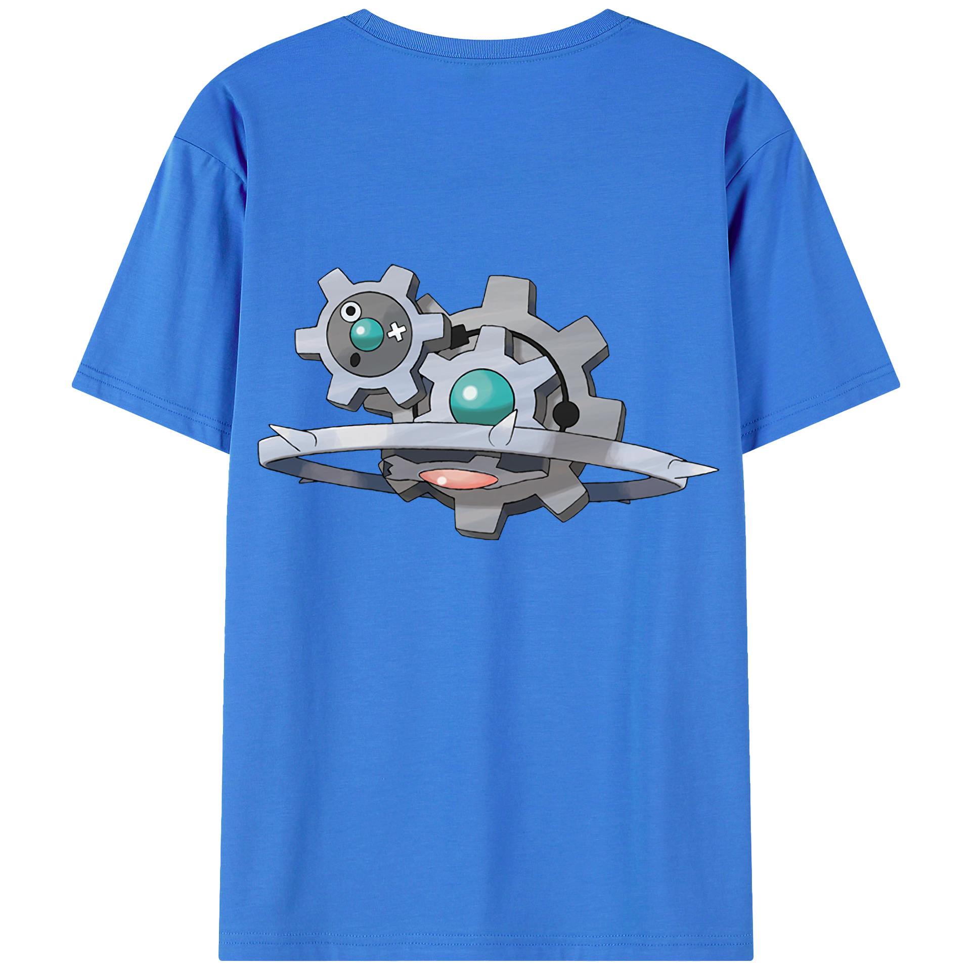 （画像用） ポケットモンスター Pokémon 綿100％ メンズ半袖Tシャツ（バックプリント） 通気性