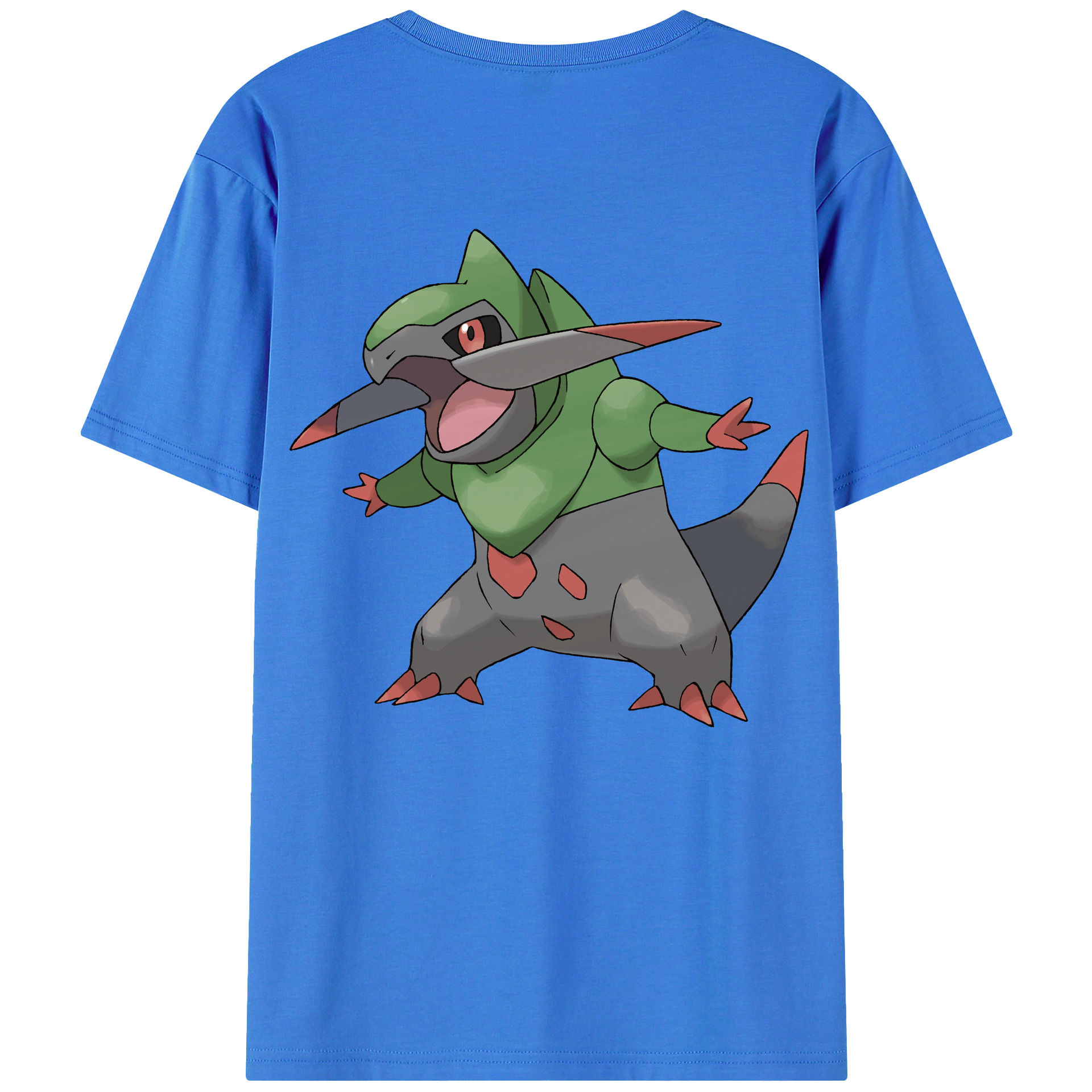 （画像用） ポケットモンスター Pokémon 綿100％ メンズ半袖Tシャツ（バックプリント） 通気性