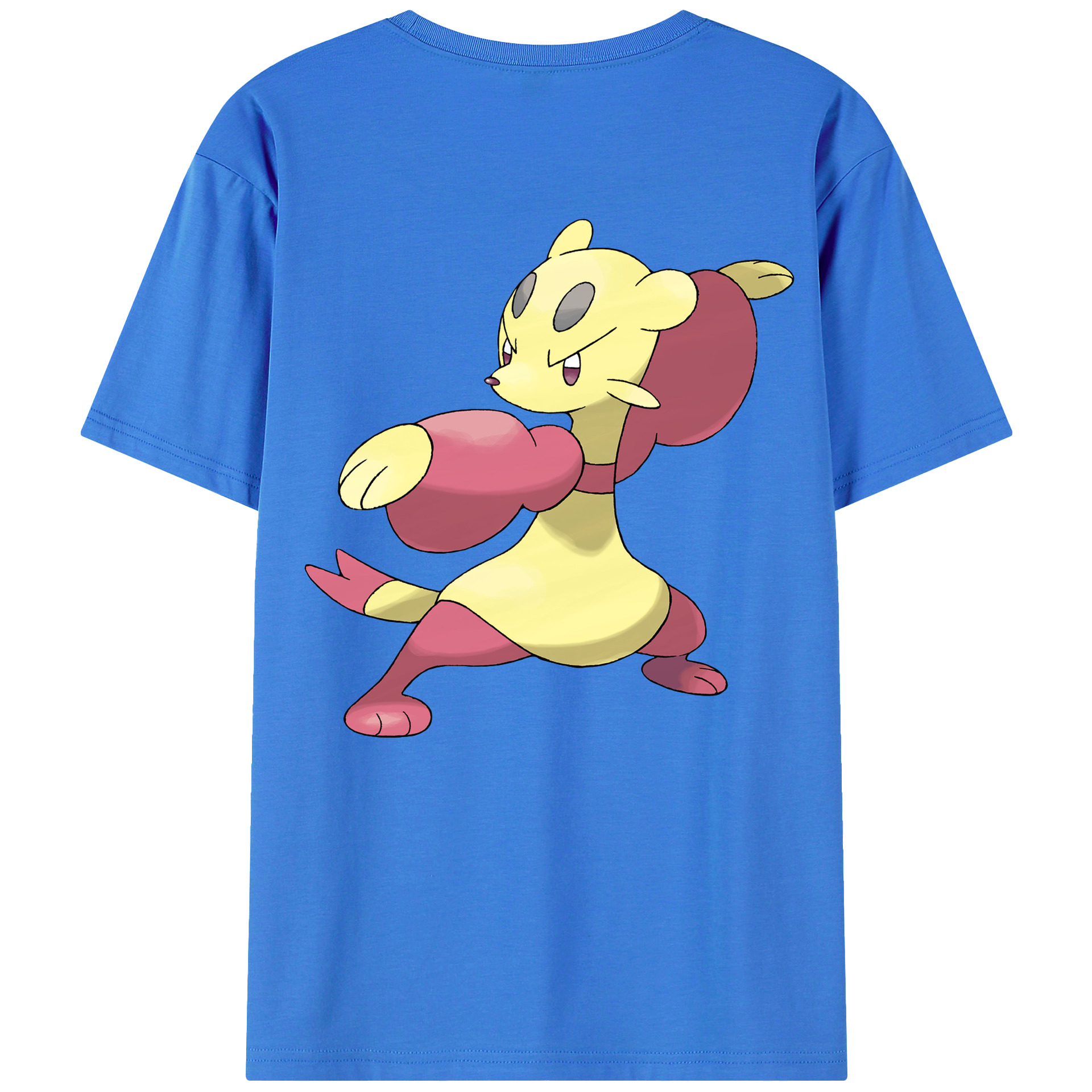 （画像用） ポケットモンスター Pokémon 綿100％ メンズ半袖Tシャツ（バックプリント） 通気性