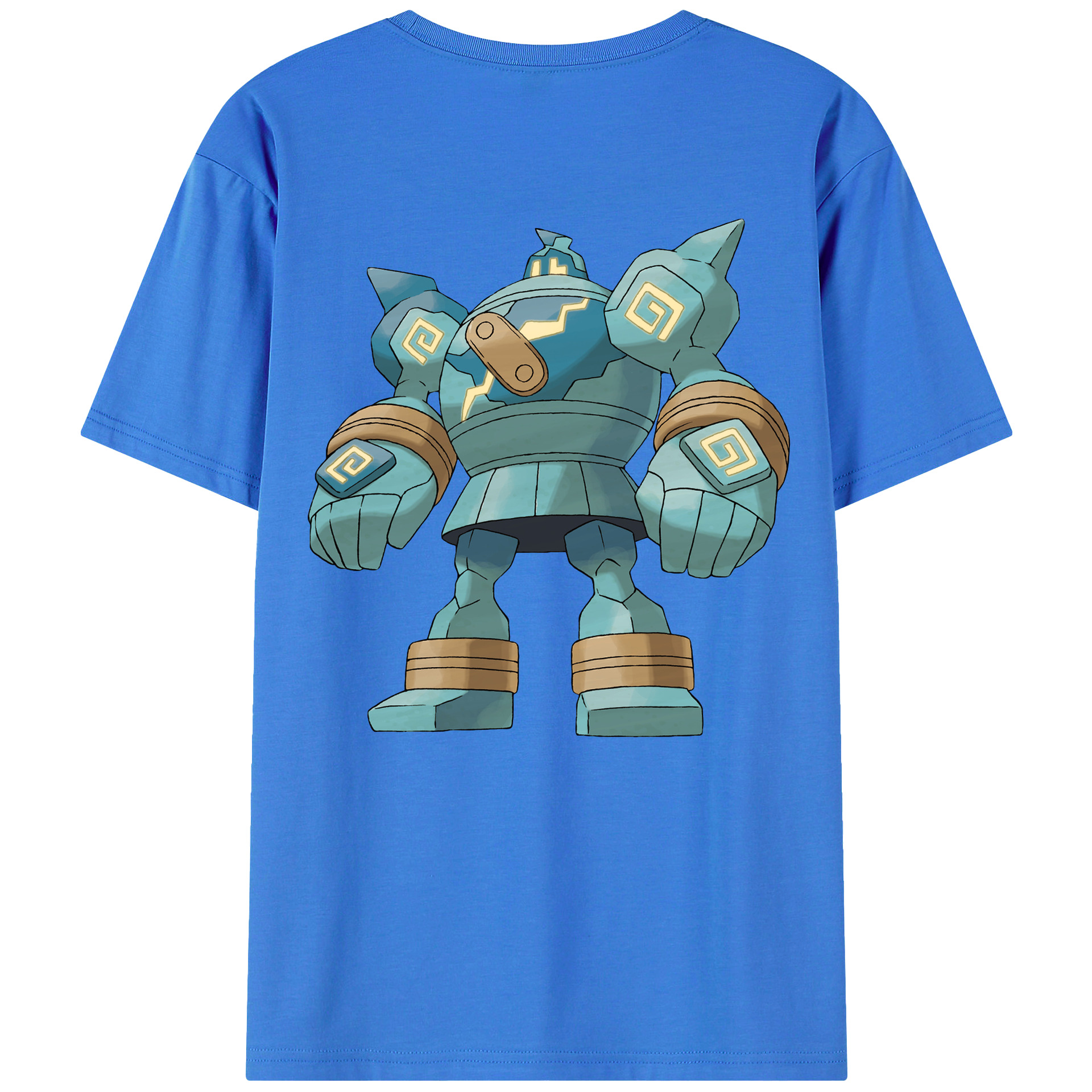 （画像用） ポケットモンスター Pokémon 綿100％ メンズ半袖Tシャツ（バックプリント） 通気性
