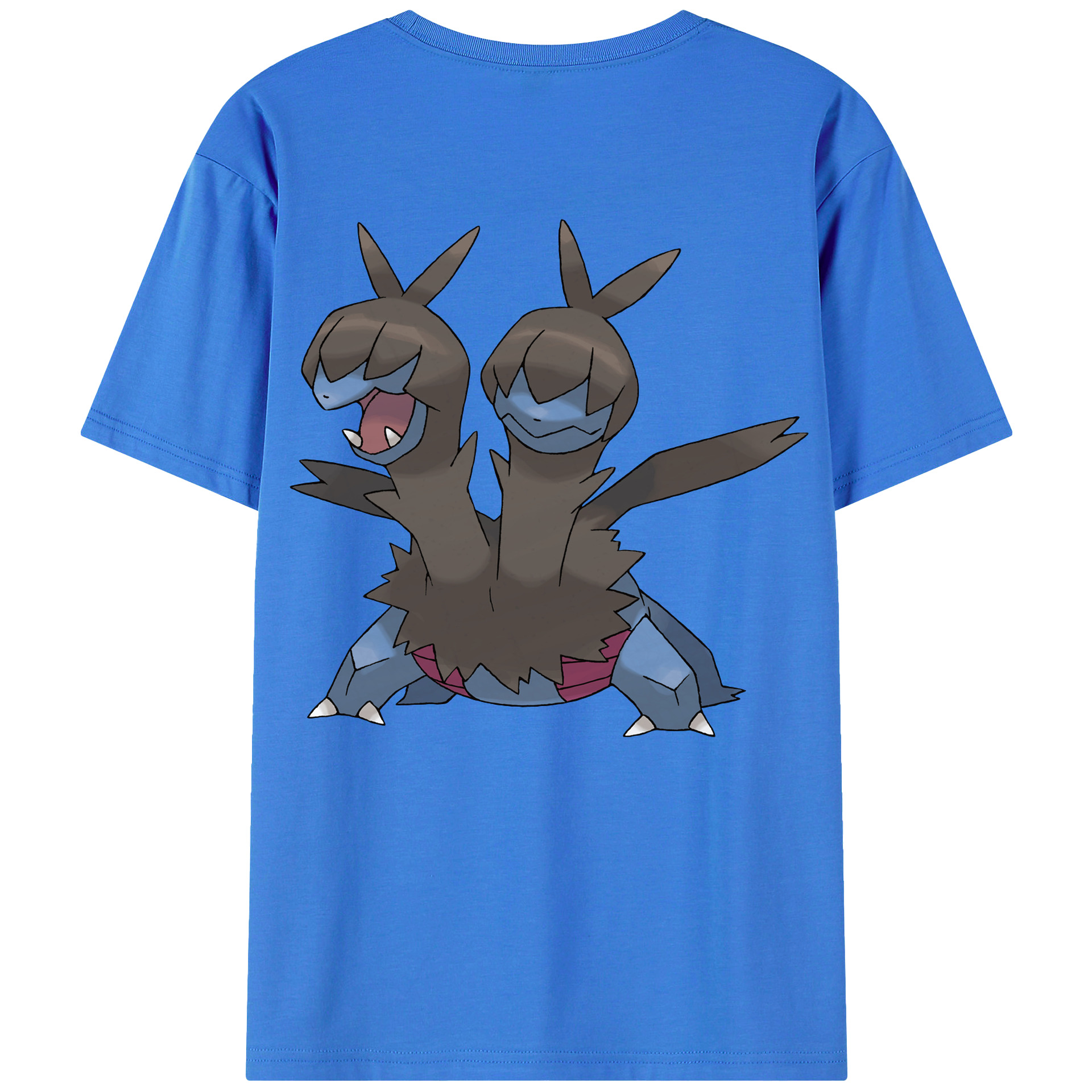 （画像用） ポケットモンスター Pokémon 綿100％ メンズ半袖Tシャツ（バックプリント） 通気性