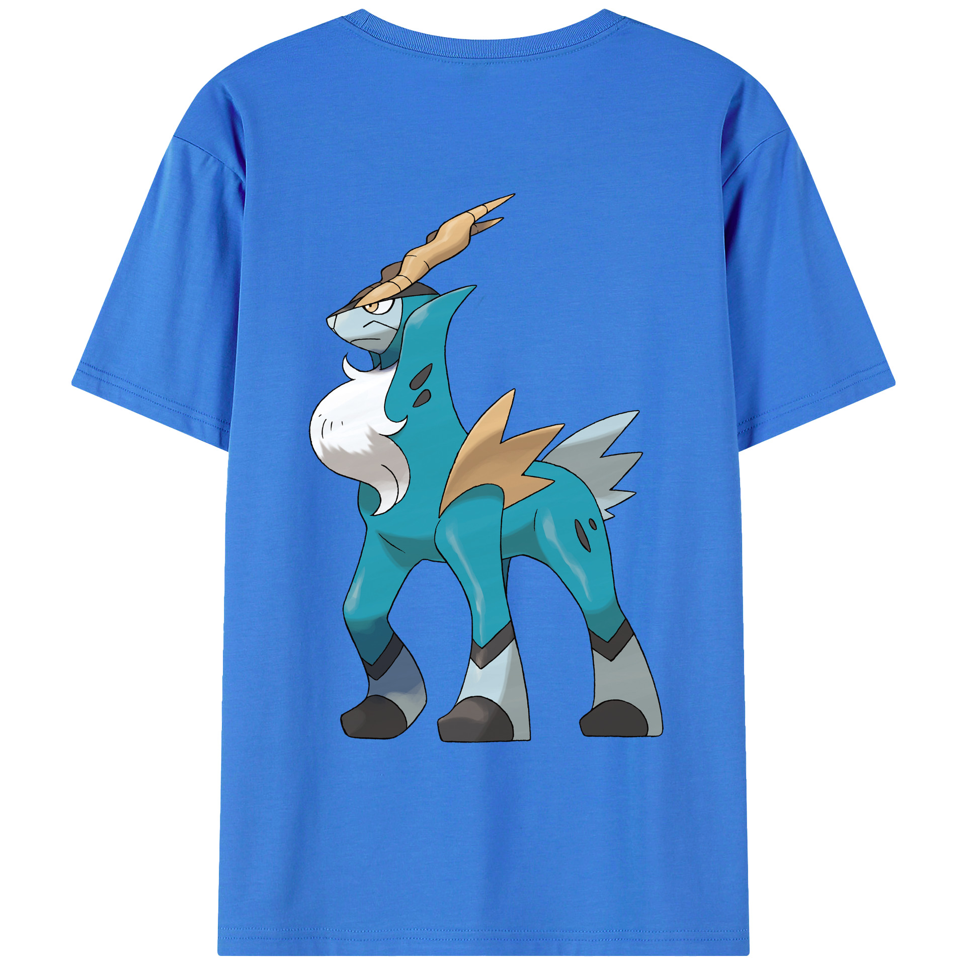 （画像用） ポケットモンスター Pokémon 綿100％ メンズ半袖Tシャツ（バックプリント） 通気性