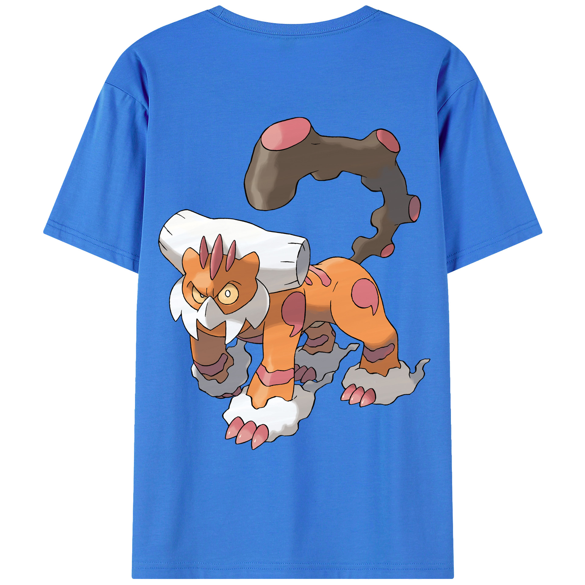 （画像用） ポケットモンスター Pokémon 綿100％ メンズ半袖Tシャツ（バックプリント） 通気性