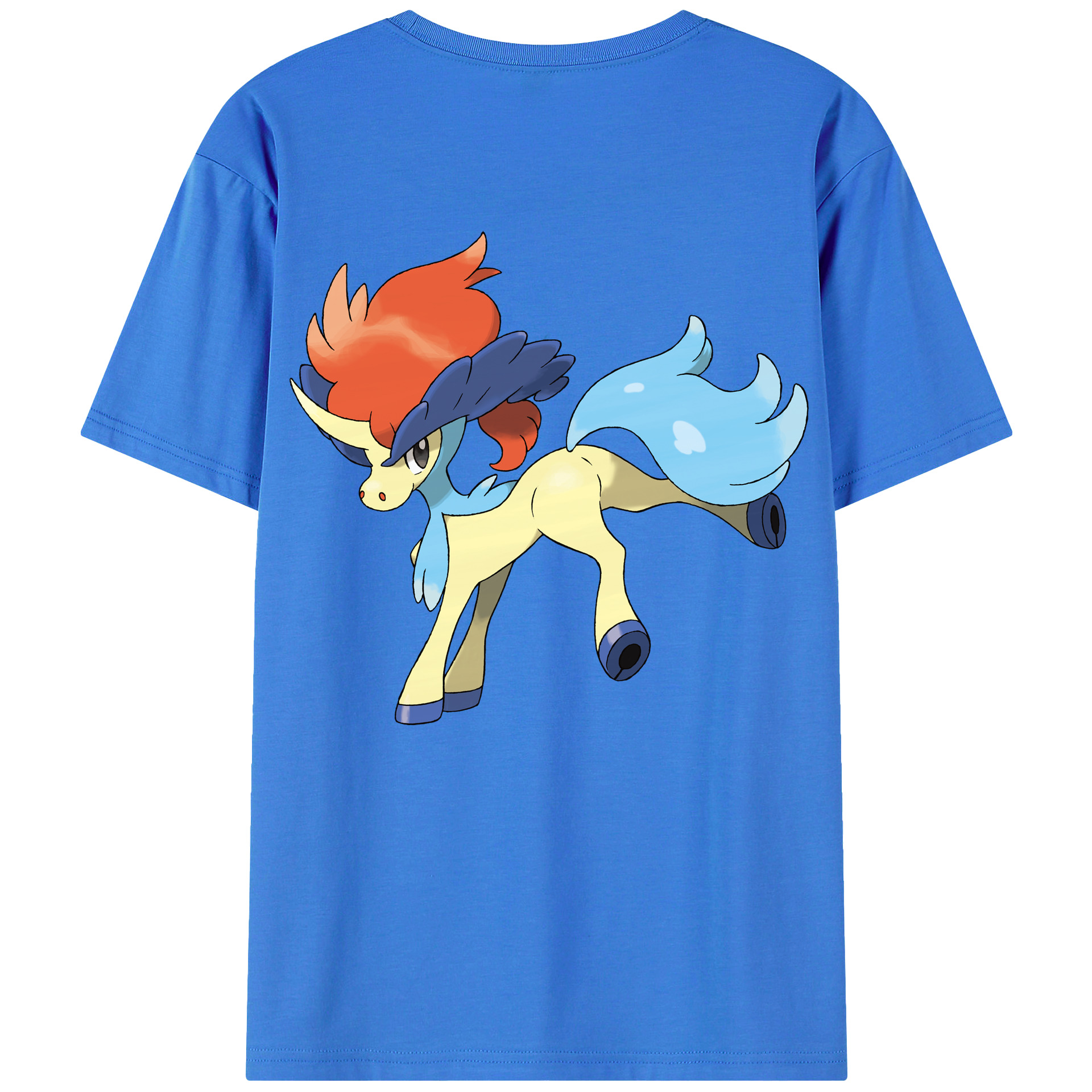 （画像用） ポケットモンスター Pokémon 綿100％ メンズ半袖Tシャツ（バックプリント） 通気性