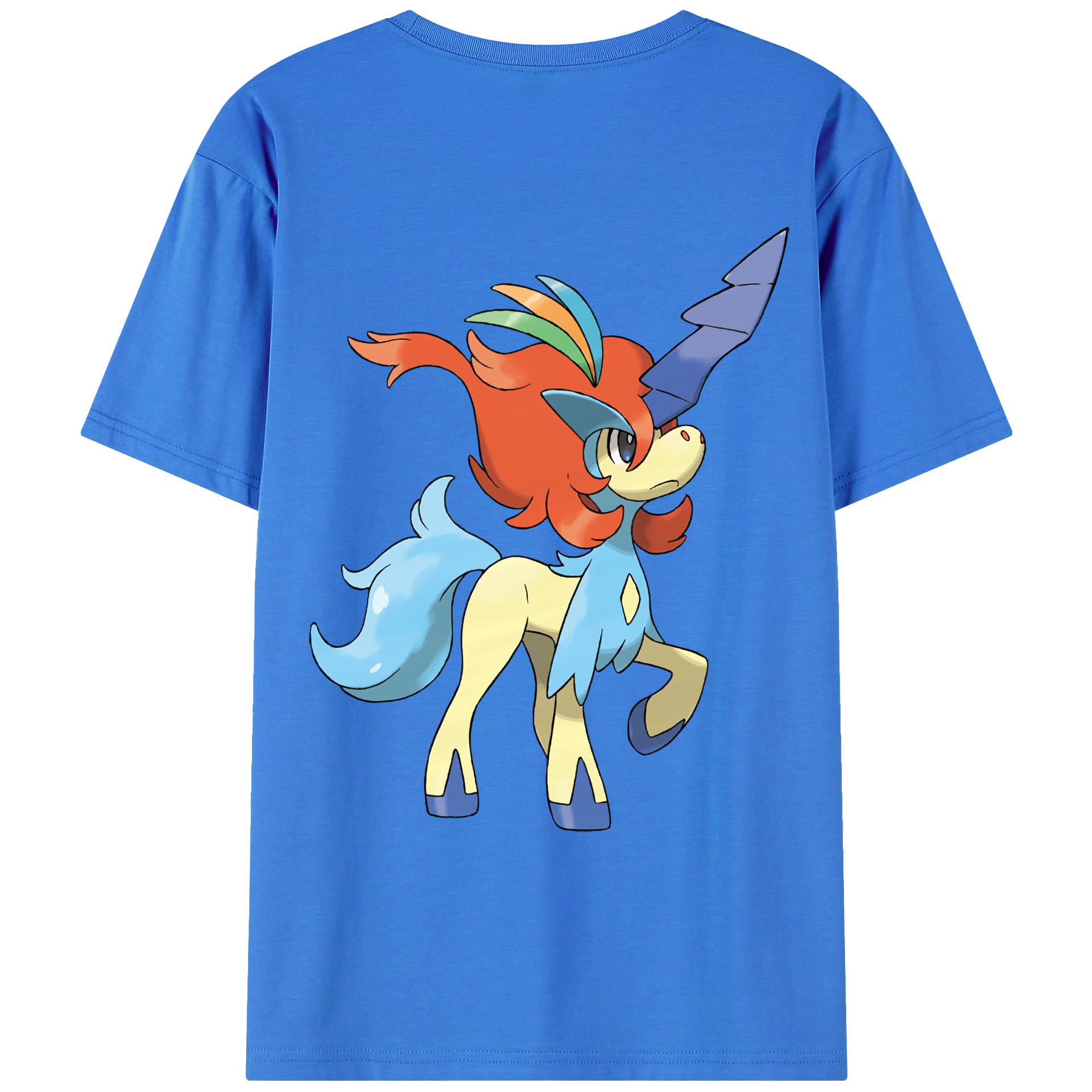 （画像用） ポケットモンスター Pokémon 綿100％ メンズ半袖Tシャツ（バックプリント） 通気性
