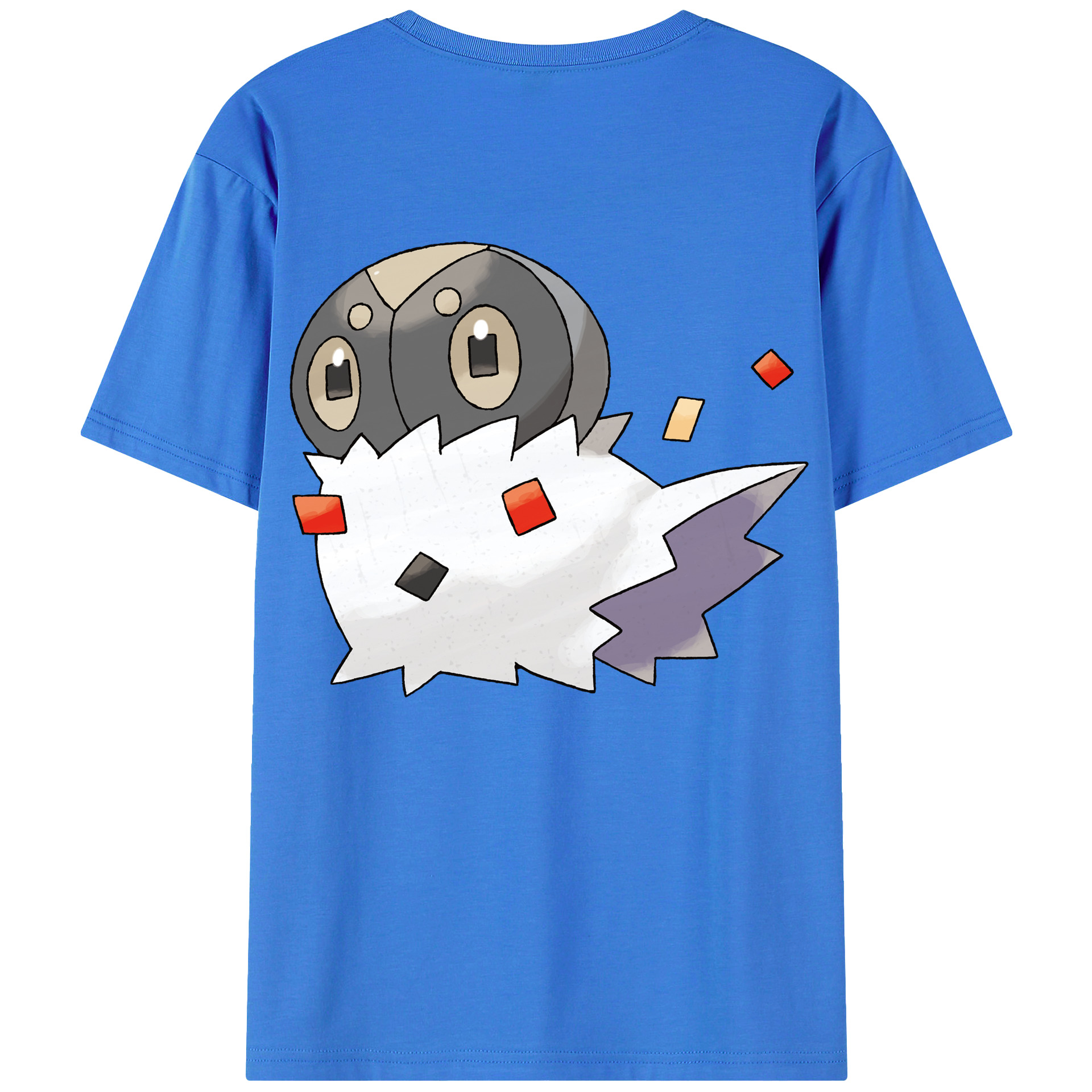 （画像用） ポケットモンスター Pokémon 綿100％ メンズ半袖Tシャツ（バックプリント） 通気性