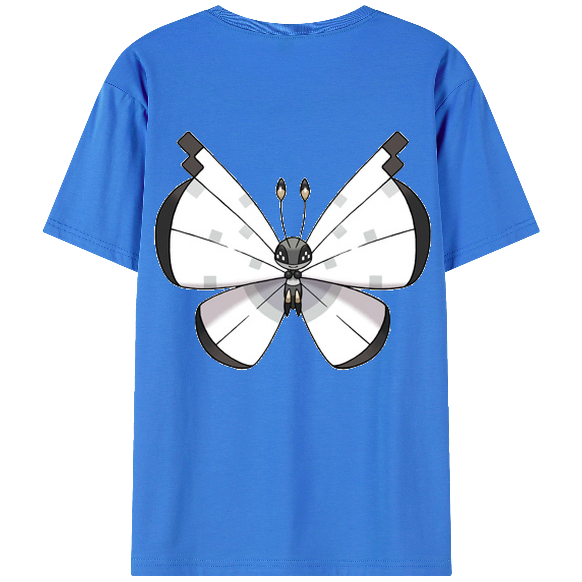 （画像用） ポケットモンスター Pokémon 綿100％ メンズ半袖Tシャツ（バックプリント） 通気性