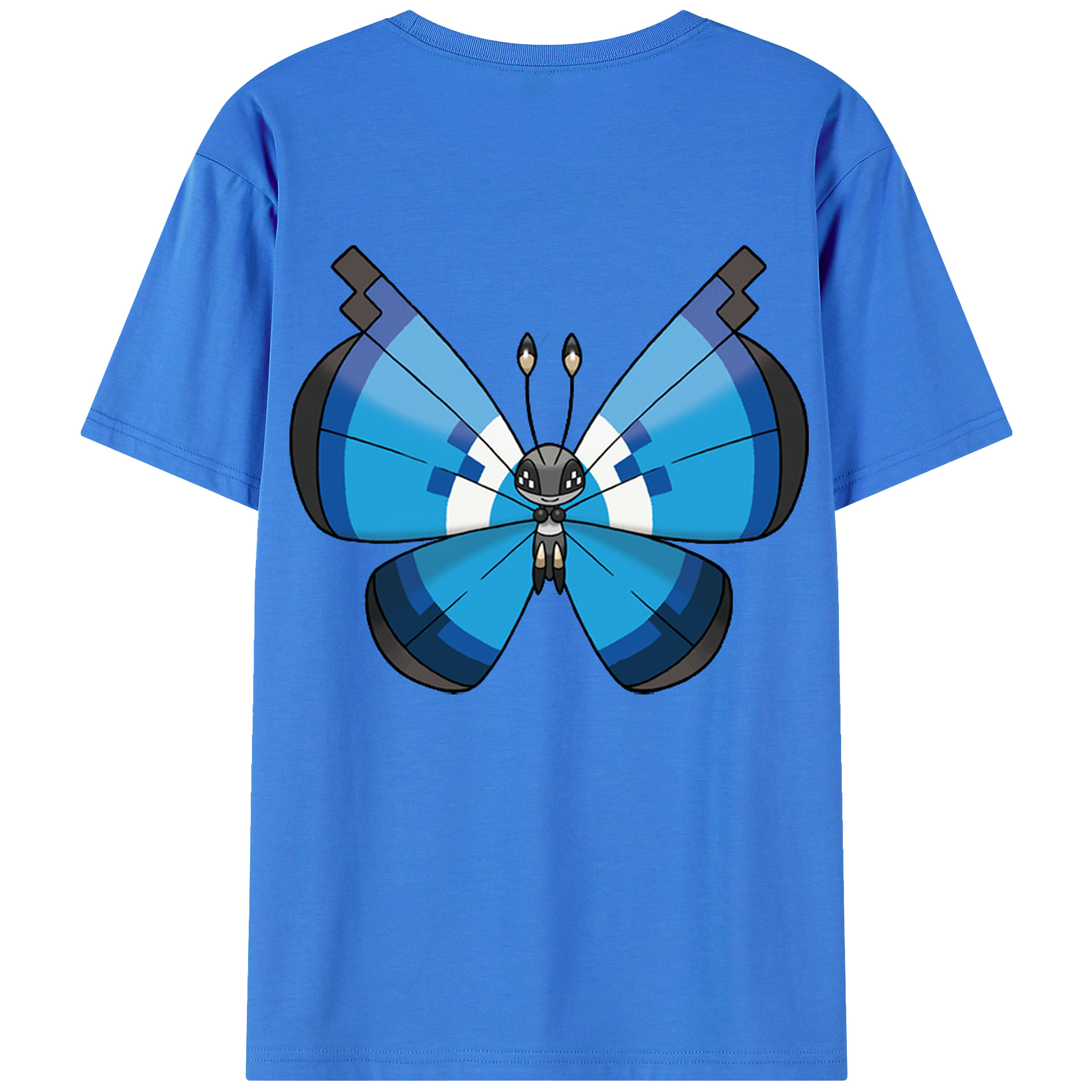 （画像用） ポケットモンスター Pokémon 綿100％ メンズ半袖Tシャツ（バックプリント） 通気性