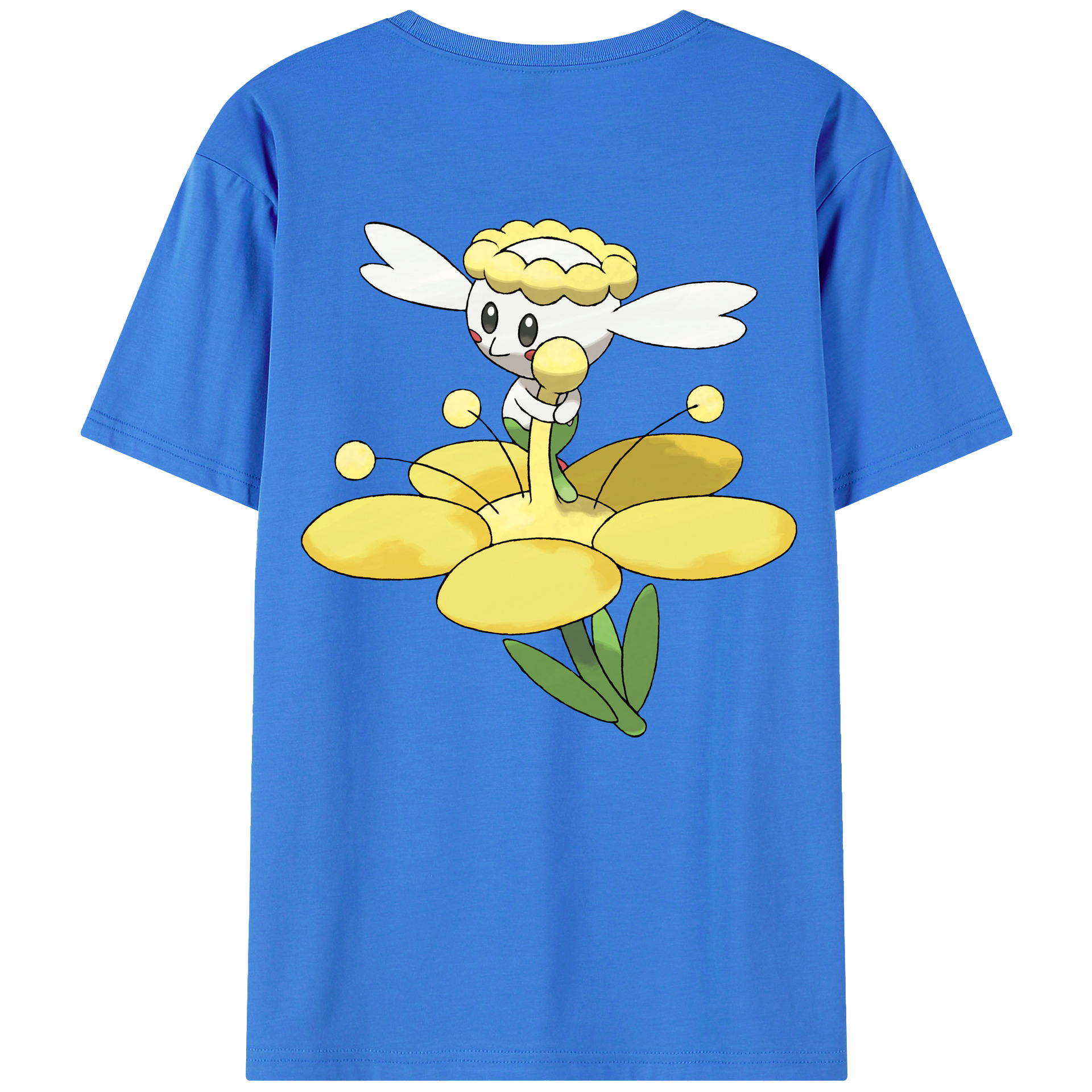 （画像用） ポケットモンスター Pokémon 綿100％ メンズ半袖Tシャツ（バックプリント） 通気性