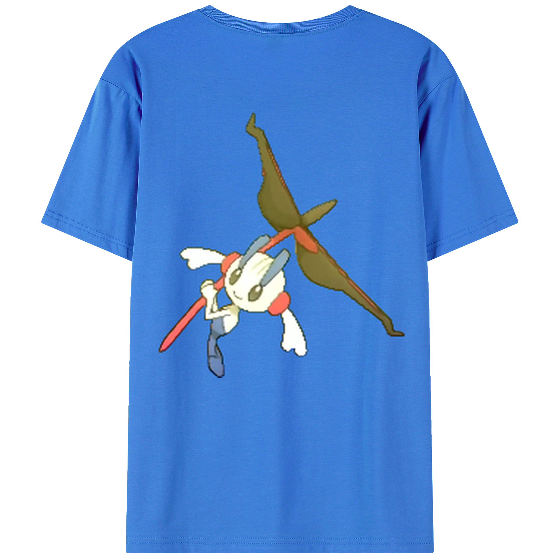 （画像用） ポケットモンスター Pokémon 綿100％ メンズ半袖Tシャツ（バックプリント） 通気性