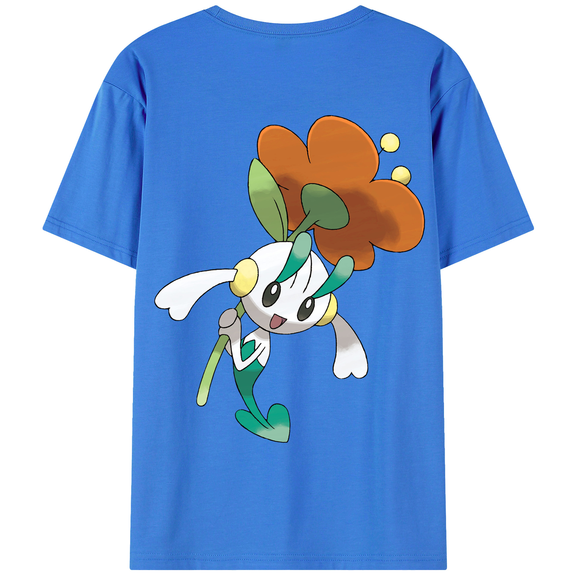 （画像用） ポケットモンスター Pokémon 綿100％ メンズ半袖Tシャツ（バックプリント） 通気性