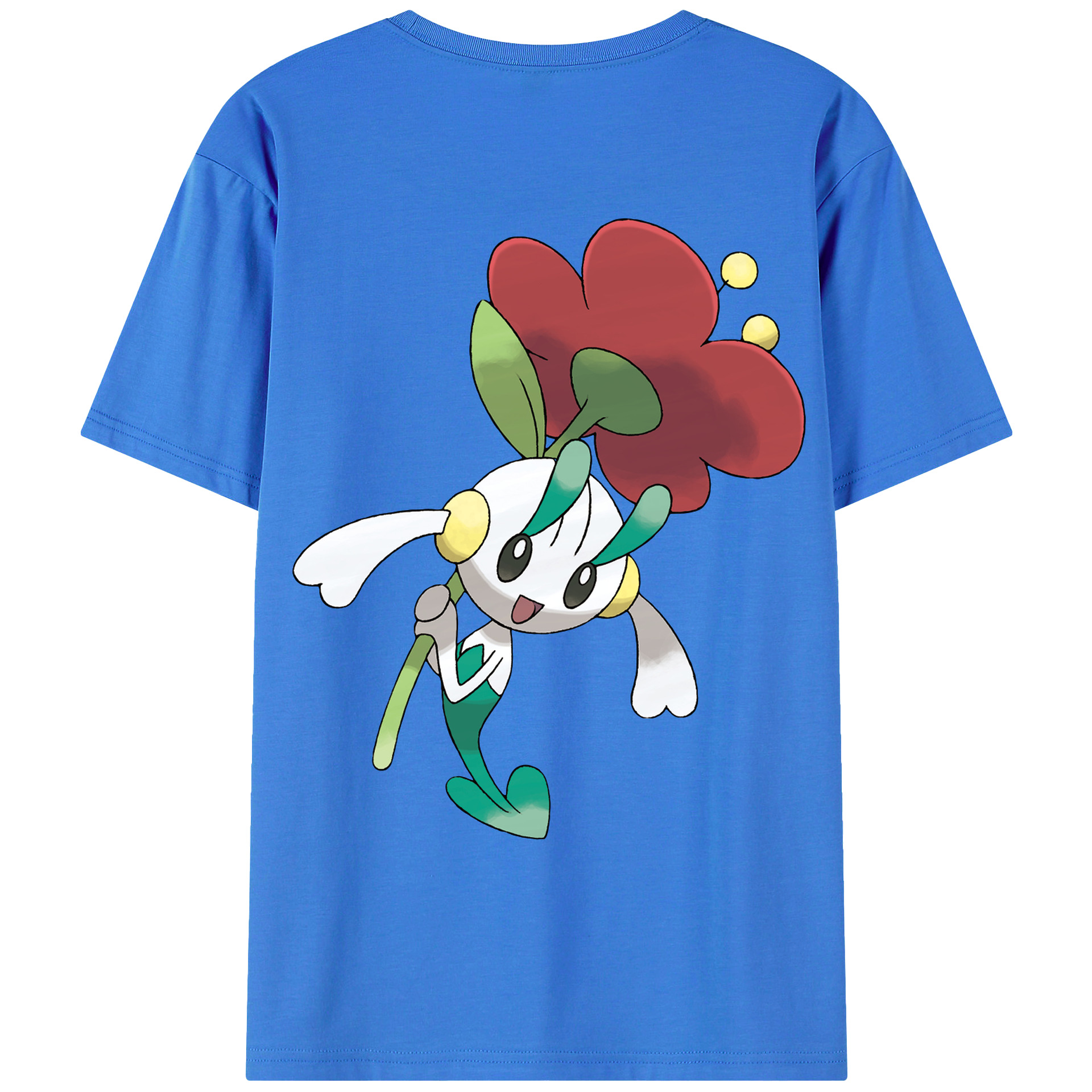 （画像用） ポケットモンスター Pokémon 綿100％ メンズ半袖Tシャツ（バックプリント） 通気性