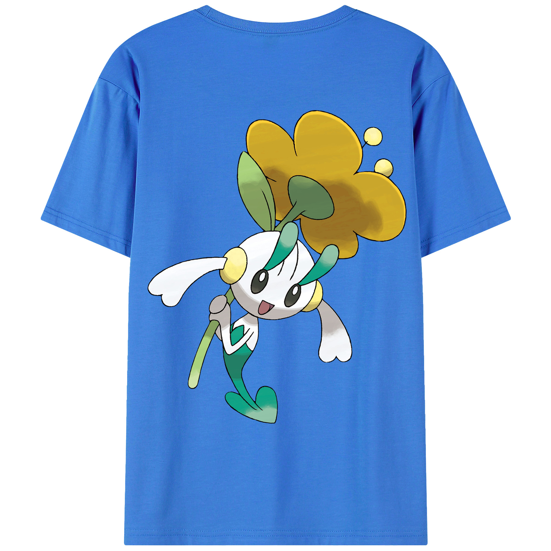 （画像用） ポケットモンスター Pokémon 綿100％ メンズ半袖Tシャツ（バックプリント） 通気性