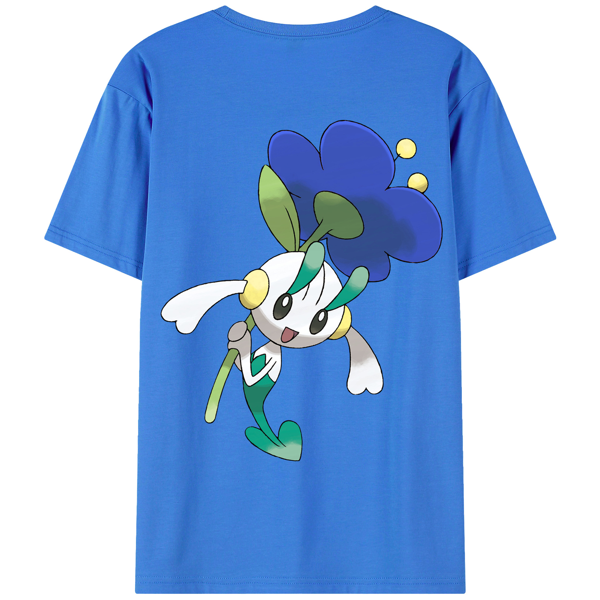 （画像用） ポケットモンスター Pokémon 綿100％ メンズ半袖Tシャツ（バックプリント） 通気性