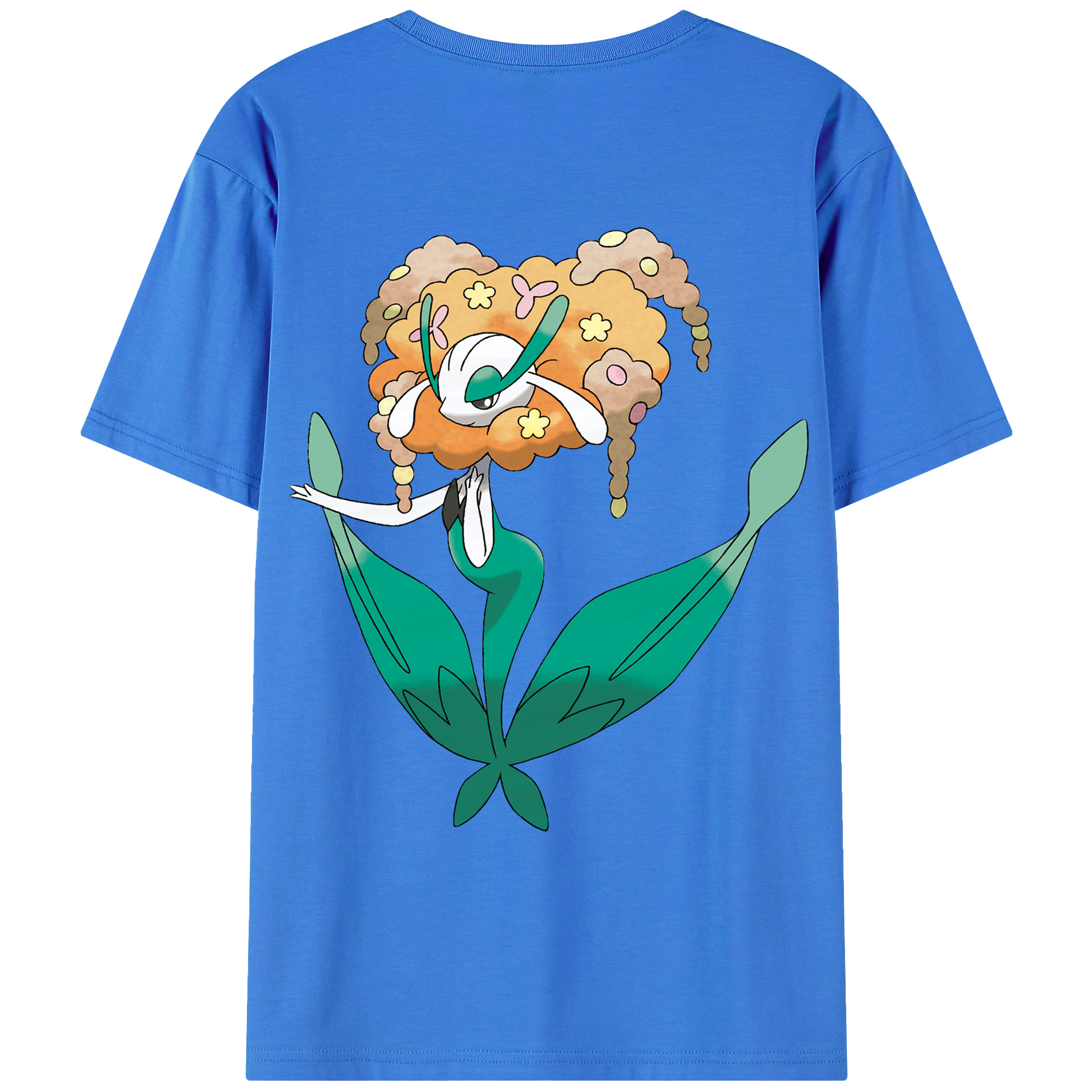 （画像用） ポケットモンスター Pokémon 綿100％ メンズ半袖Tシャツ（バックプリント） 通気性
