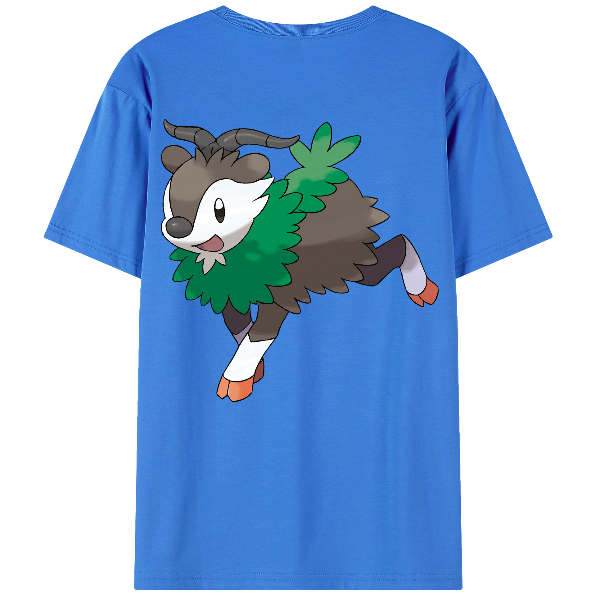 （画像用） ポケットモンスター Pokémon 綿100％ メンズ半袖Tシャツ（バックプリント） 通気性