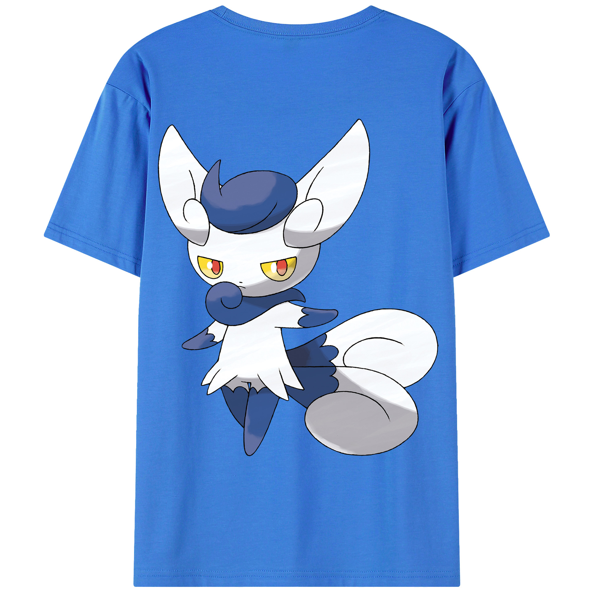 （画像用） ポケットモンスター Pokémon 綿100％ メンズ半袖Tシャツ（バックプリント） 通気性