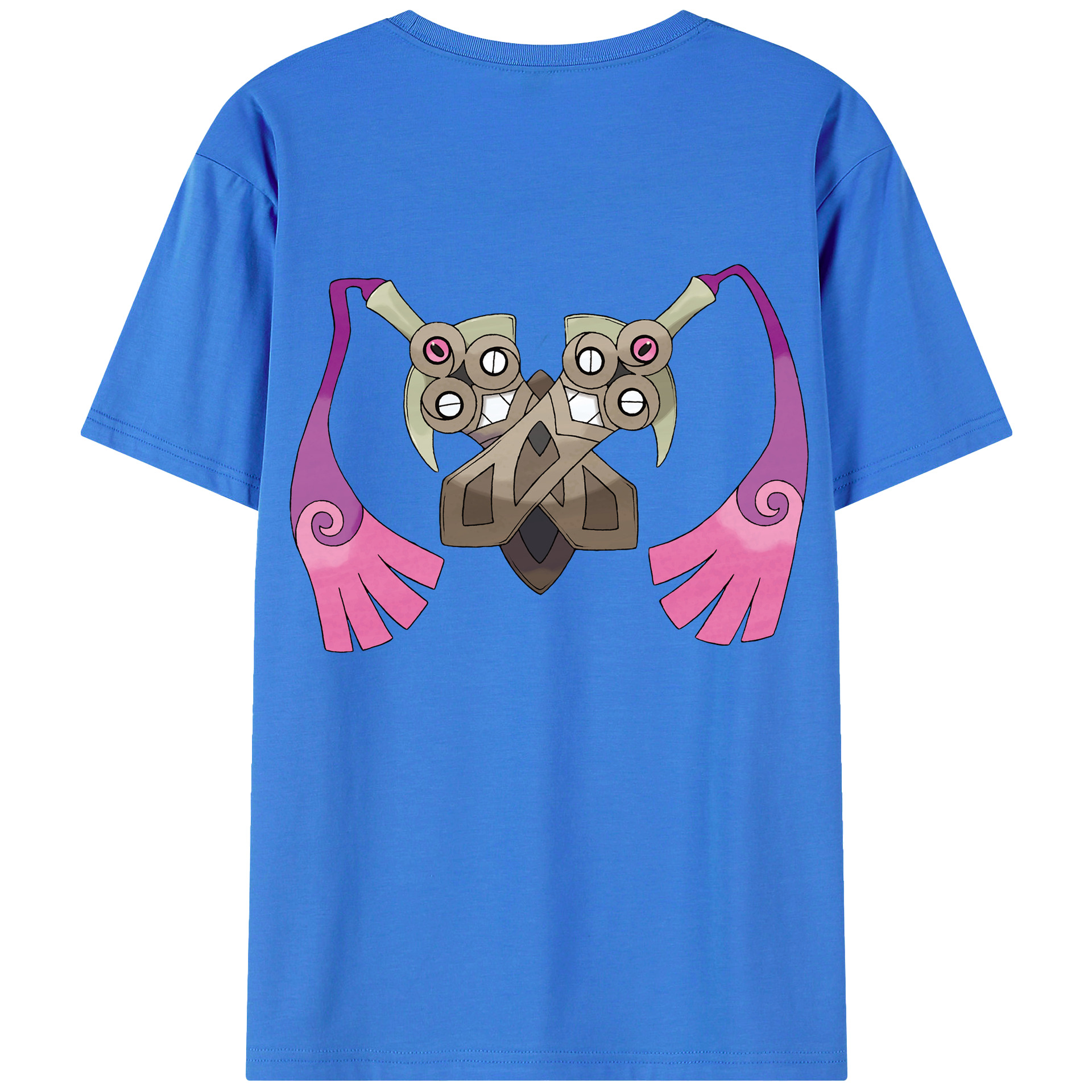 （画像用） ポケットモンスター Pokémon 綿100％ メンズ半袖Tシャツ（バックプリント） 通気性